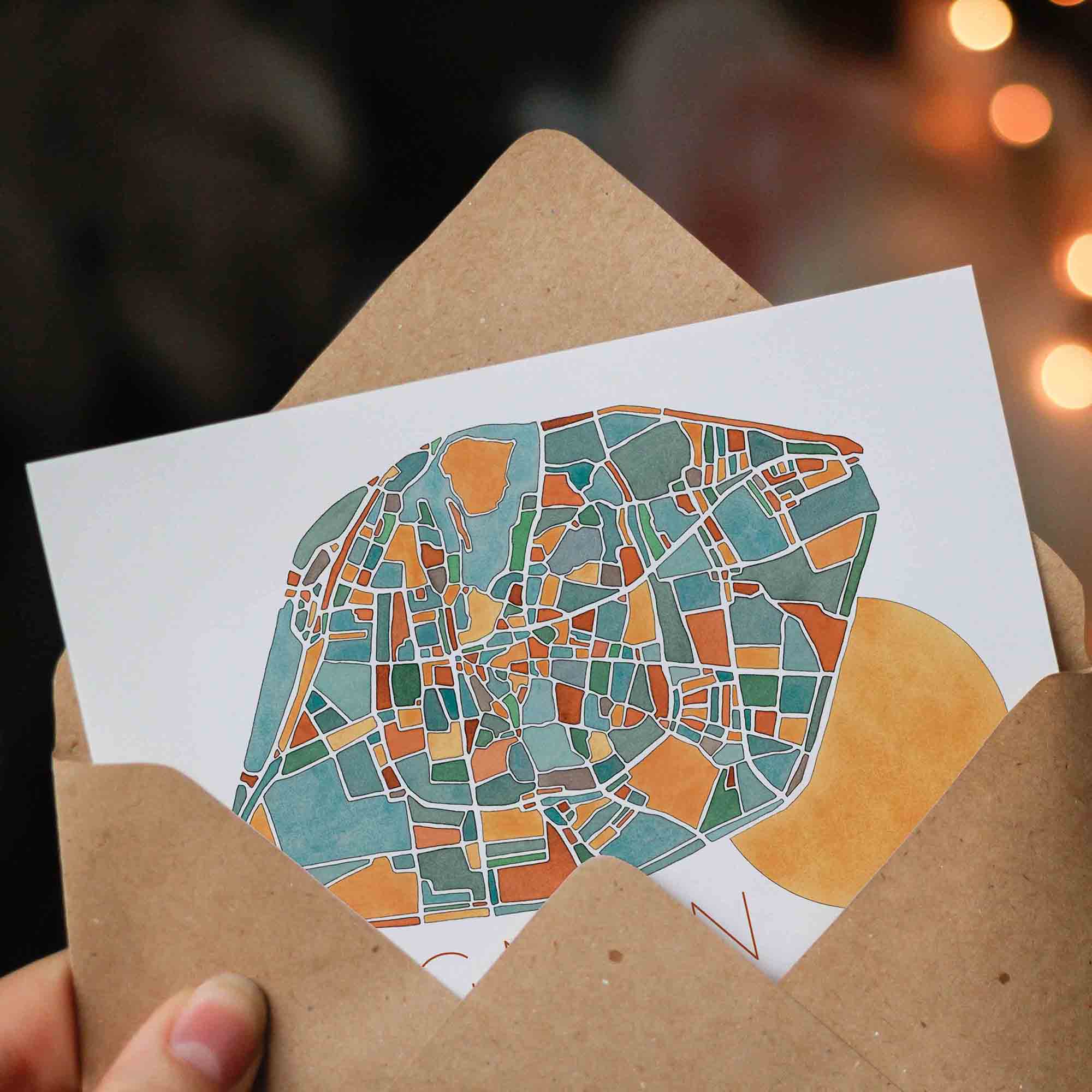 Carte postale double Avignon