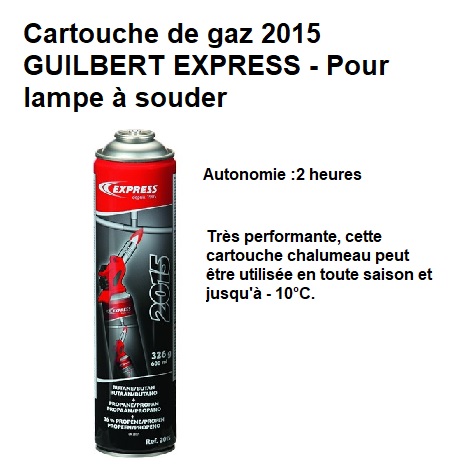Cartouche de gaz 2kw