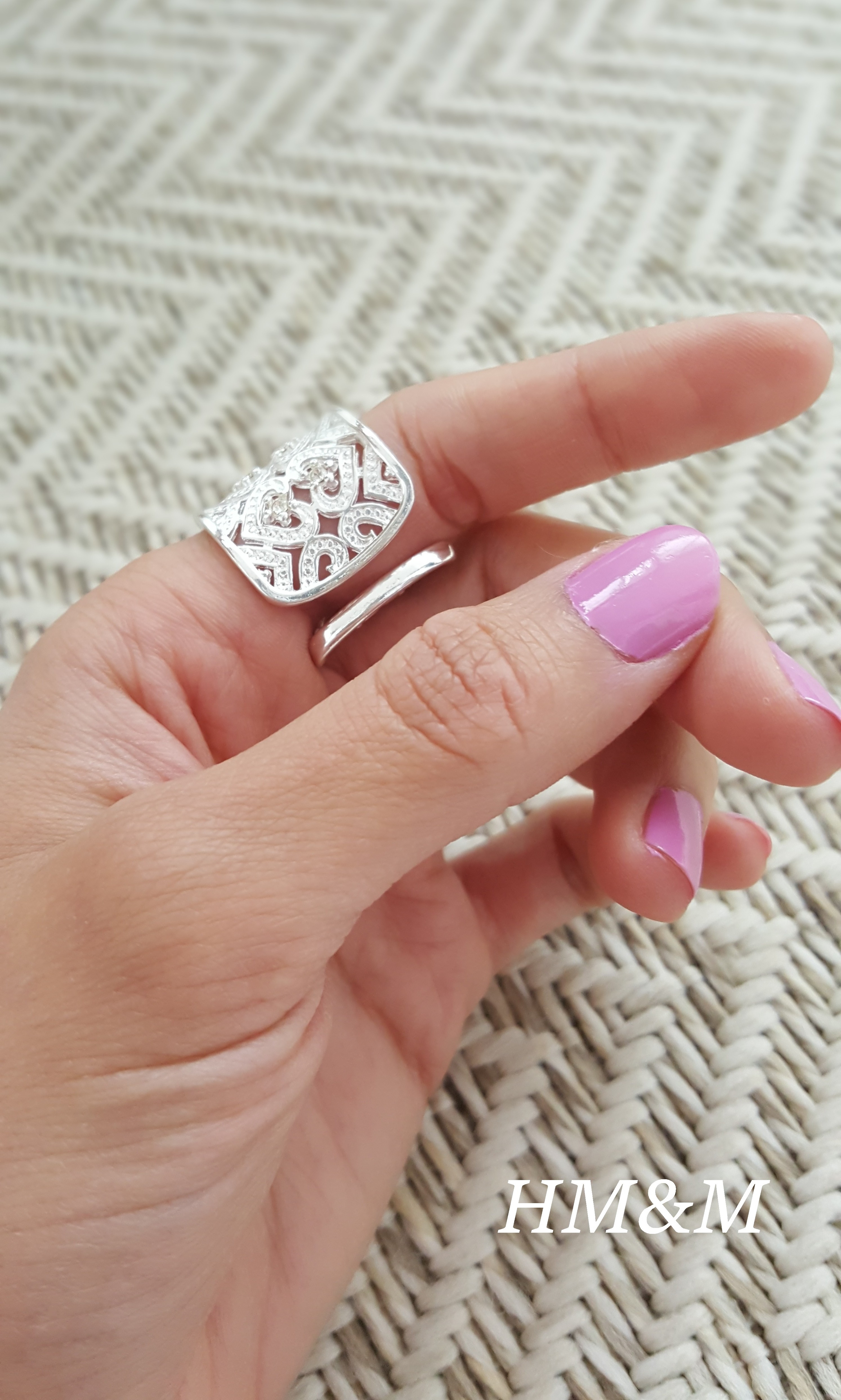 Bague reflets de coeurs