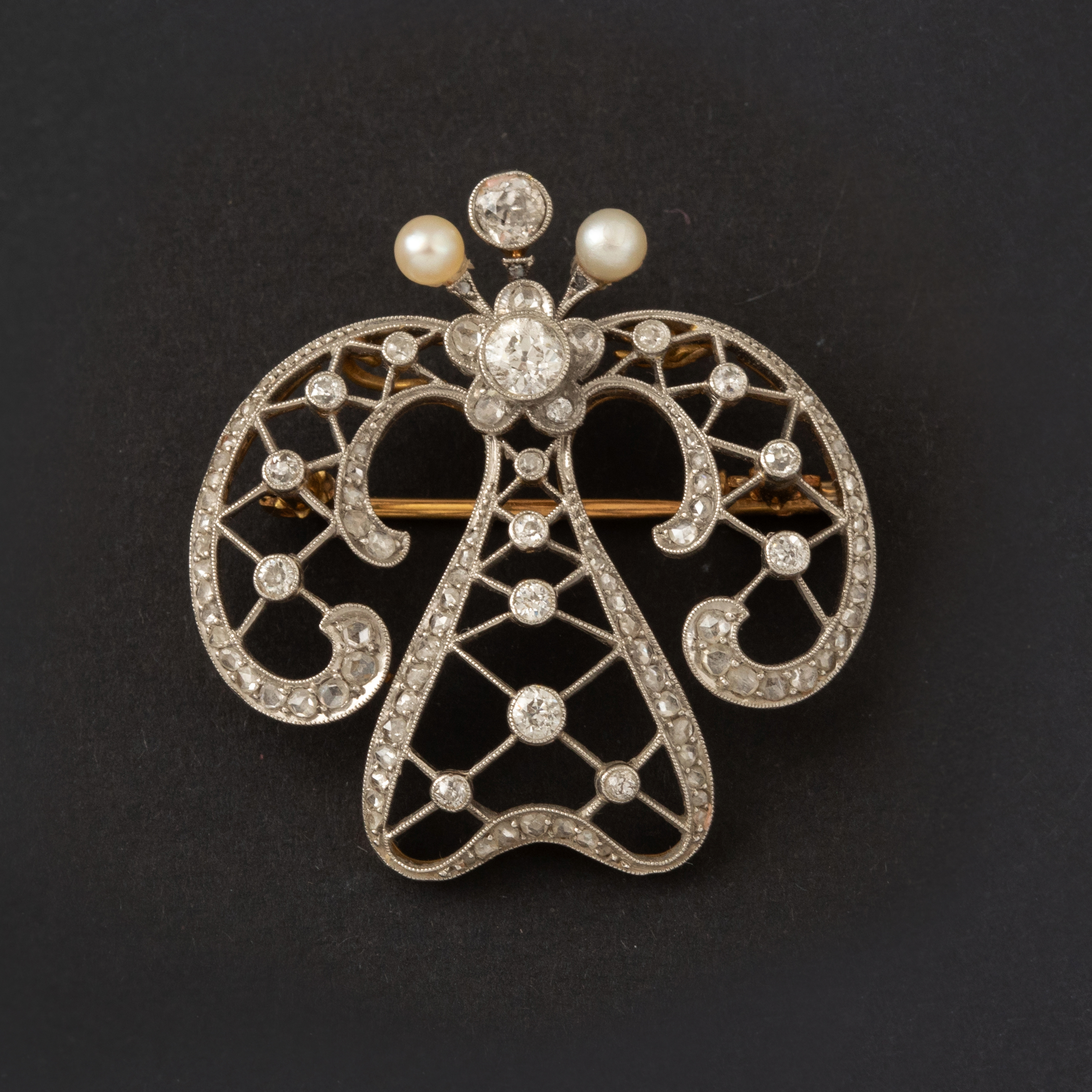 Antique Beauty with Diamonds & Pearls