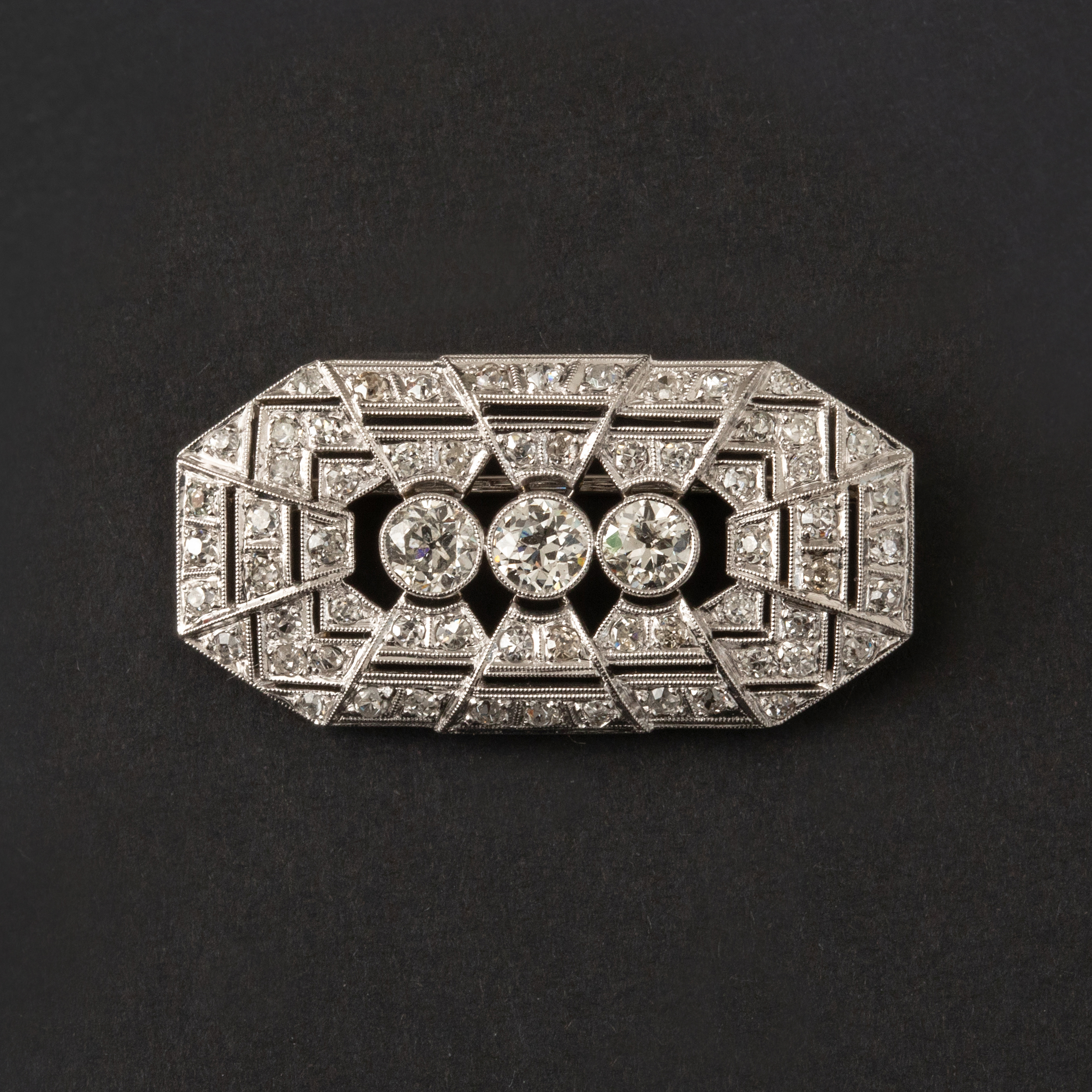 Art Deco Diamonds Brooch