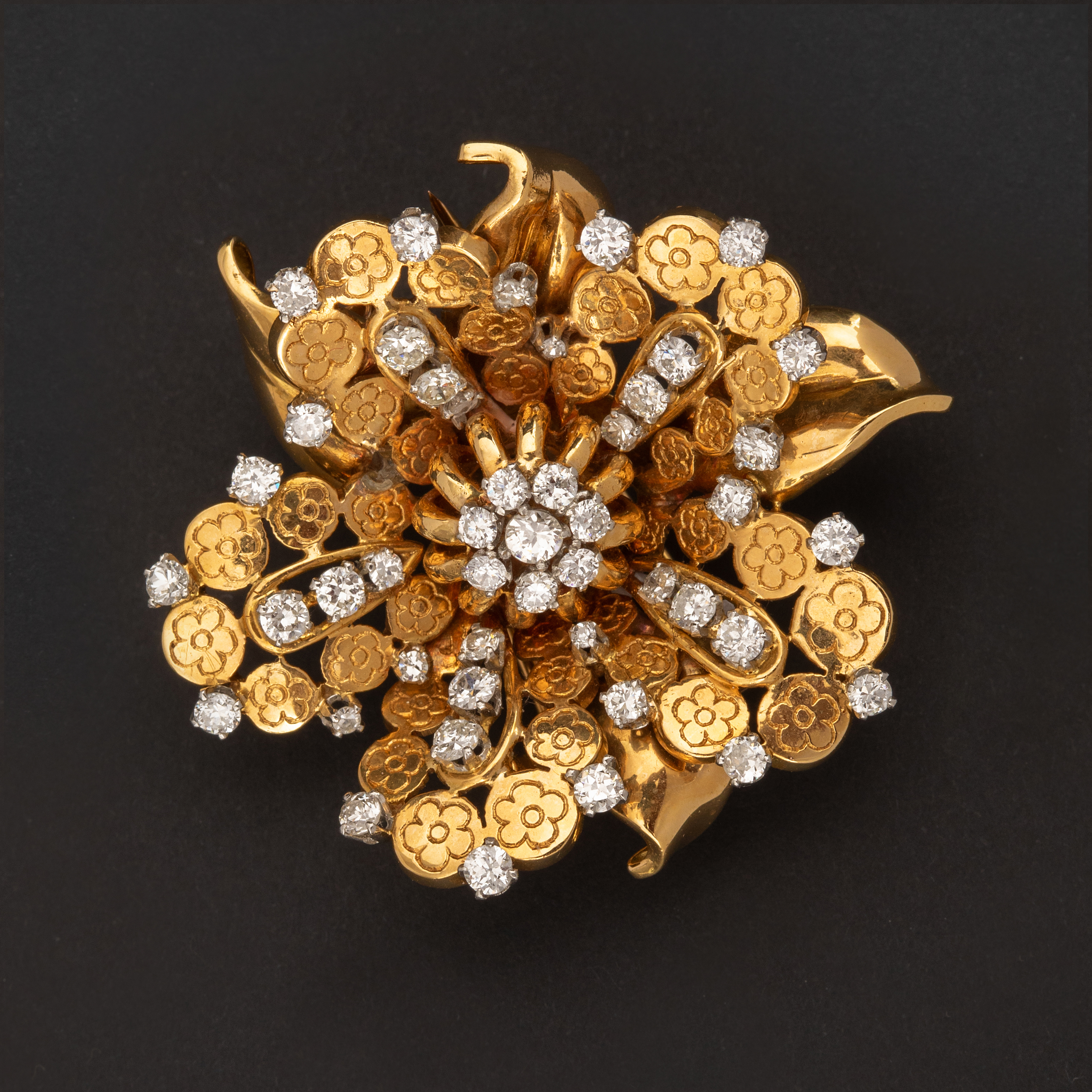 Broche PERY & FILS Fleur de Diamants