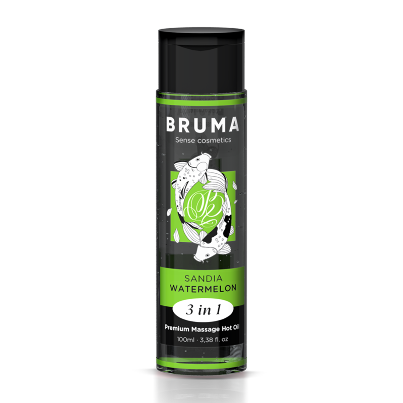 Huile de massage chauffante Pastèque 3 en 1 100 ml Bruma
