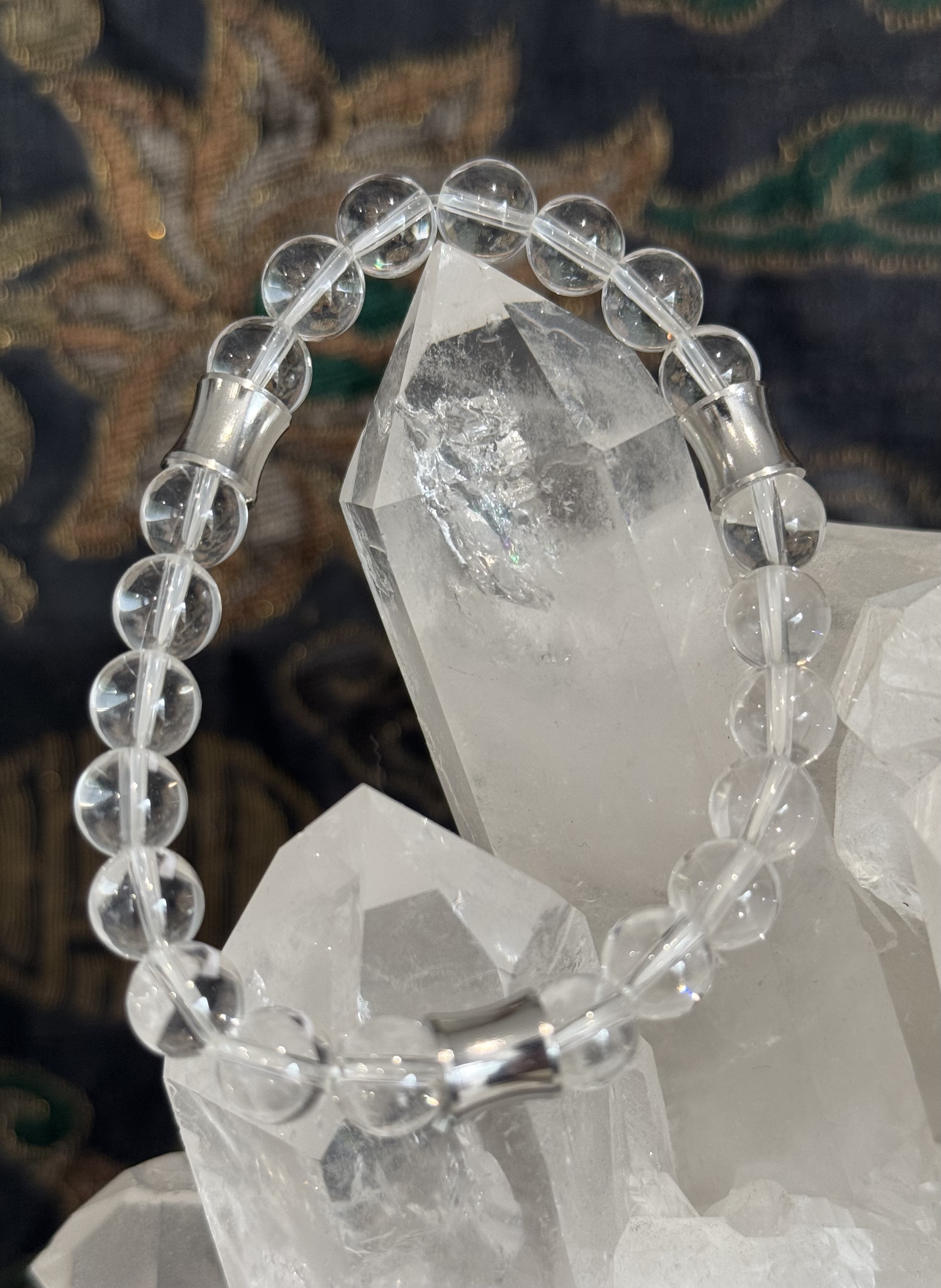 Bracelet "Aura du Phoenix" en Cristal de Roche