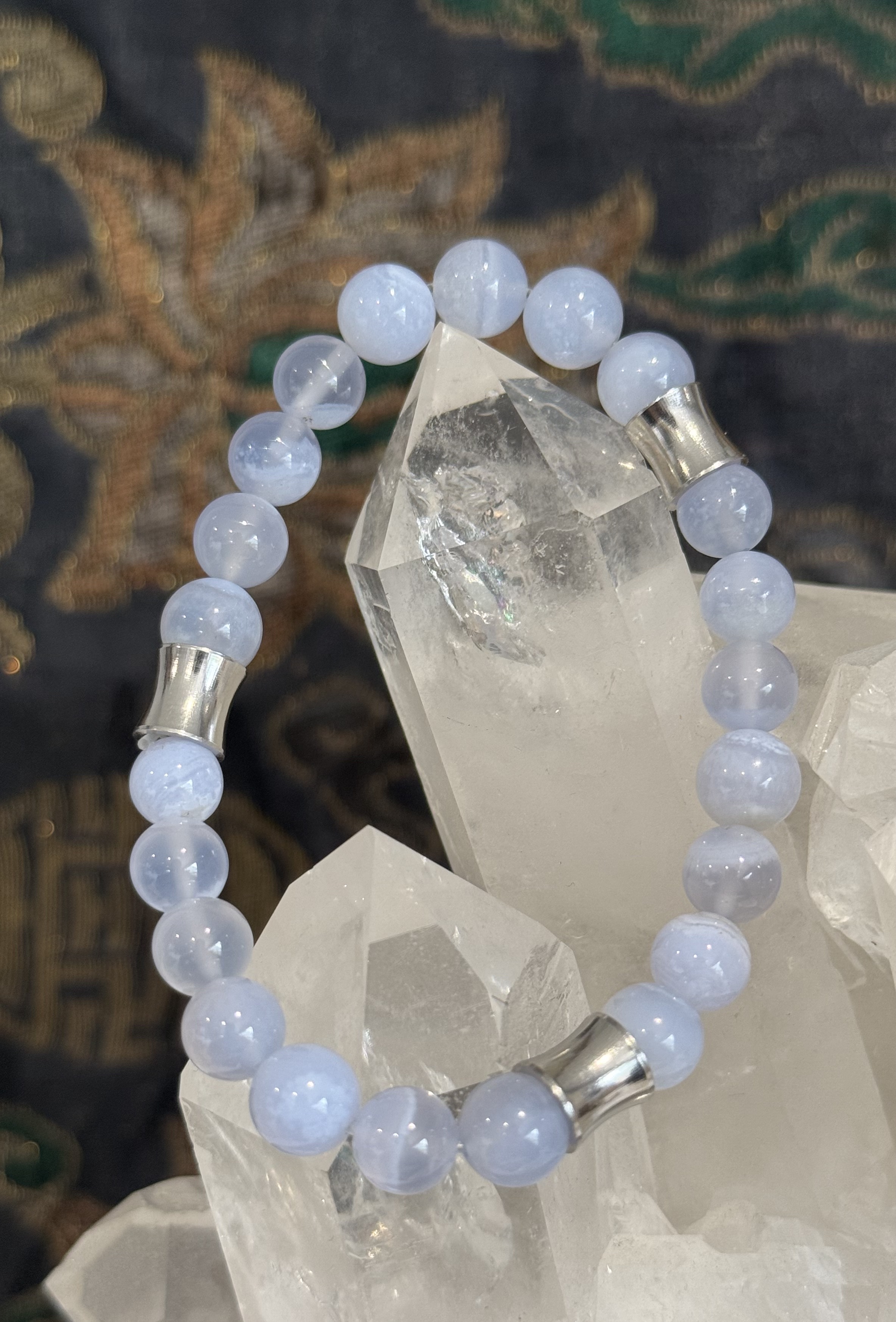 Bracelet "Aura du Phoenix" en Calcedoine