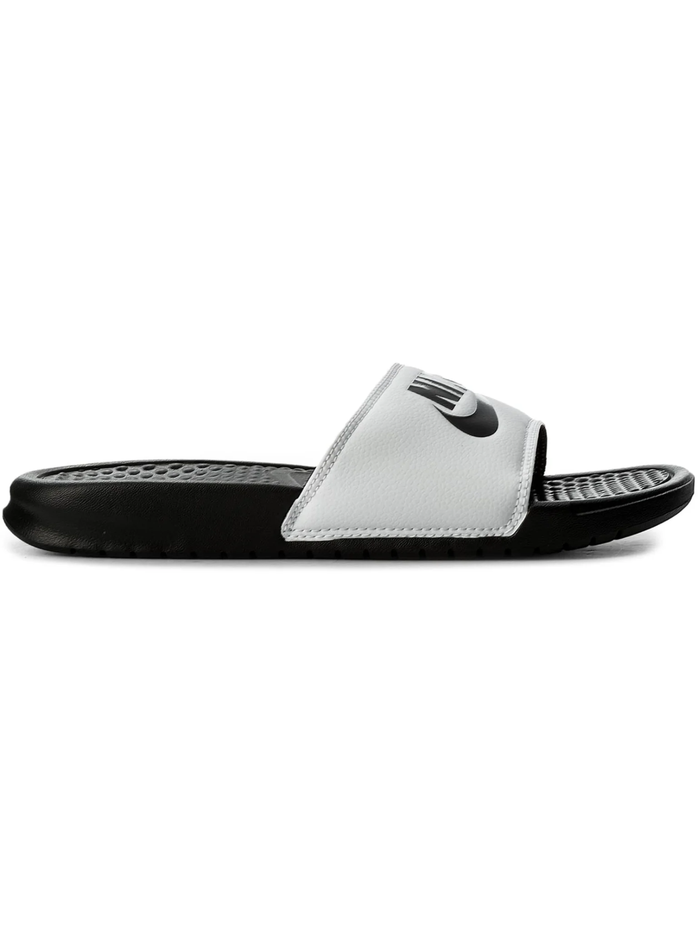 Mules simili cuir Benassi JDI - Nike (WHITE/BLACK)