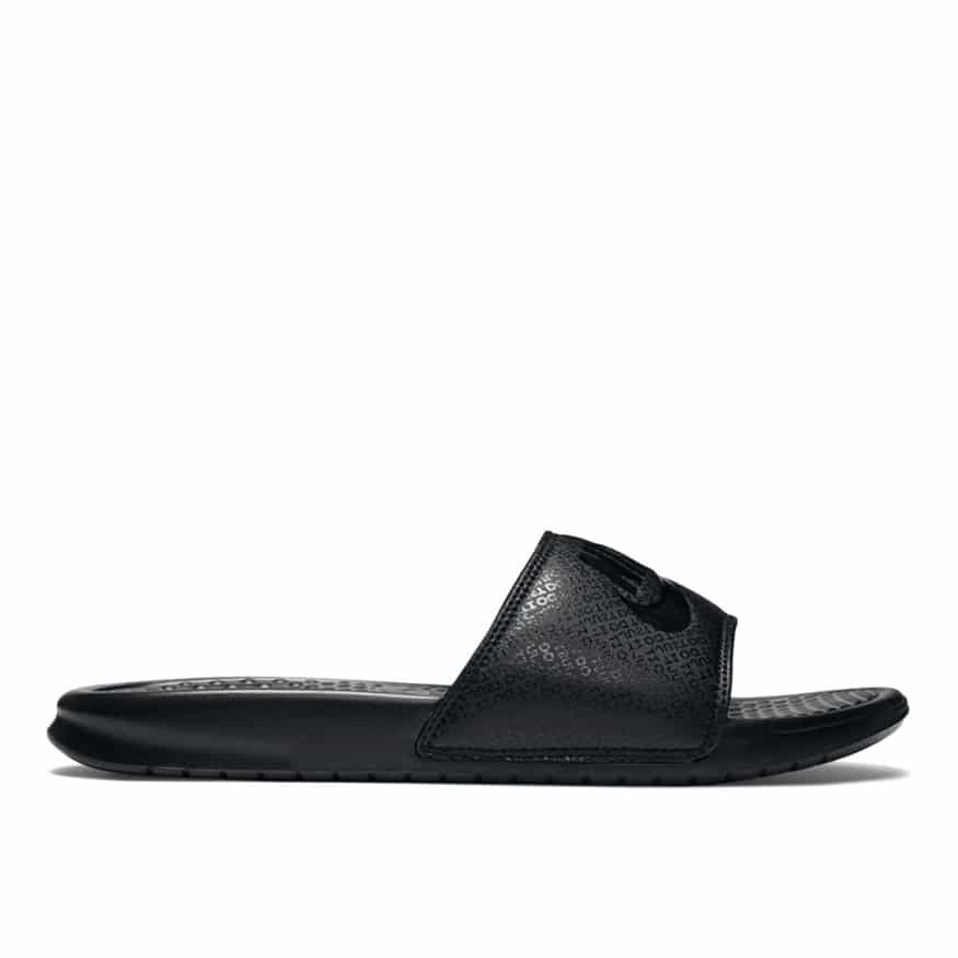 Mules PVC motif logos Benassi - Nike (BLACK/BLACK/BLACK)