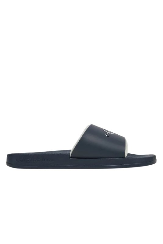 Mule PV logo bicolore - Calvin klein (DW4 Calvin Navy/Oyster Mushroom)