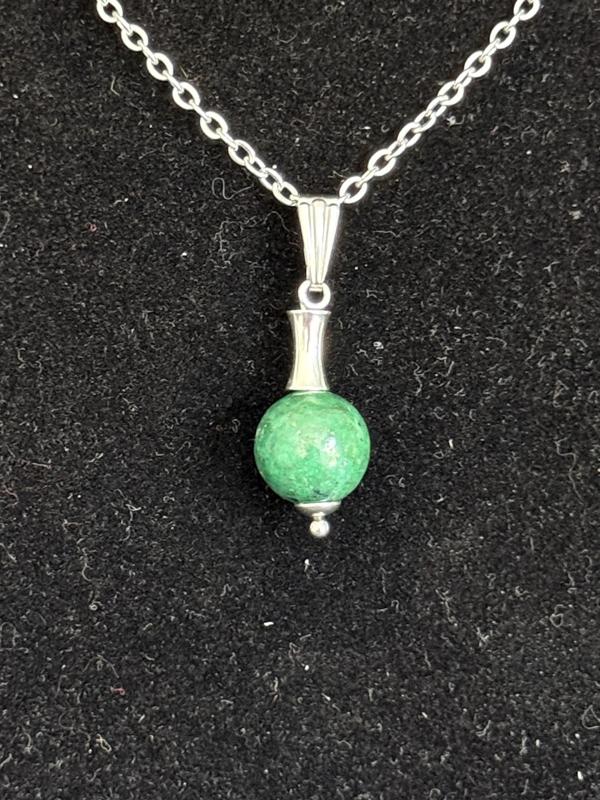Pendentif "Vibration Minérale" en Chrysocolle
