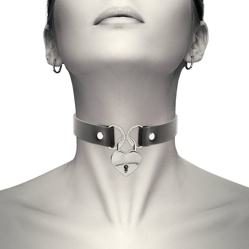 Collier cœur avec clé - Coquette