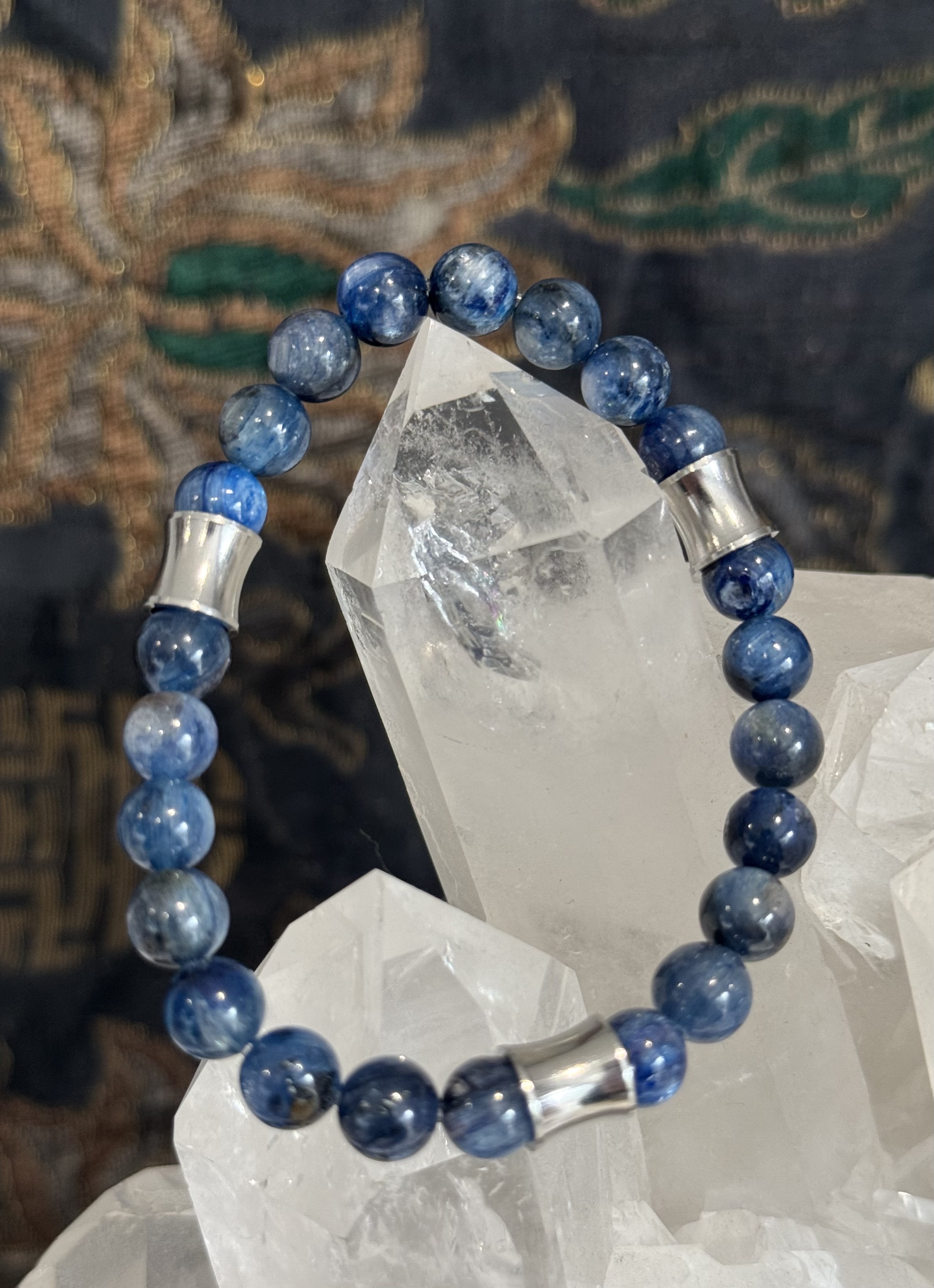 Bracelet "Aura du Phoenix" en Cyanite