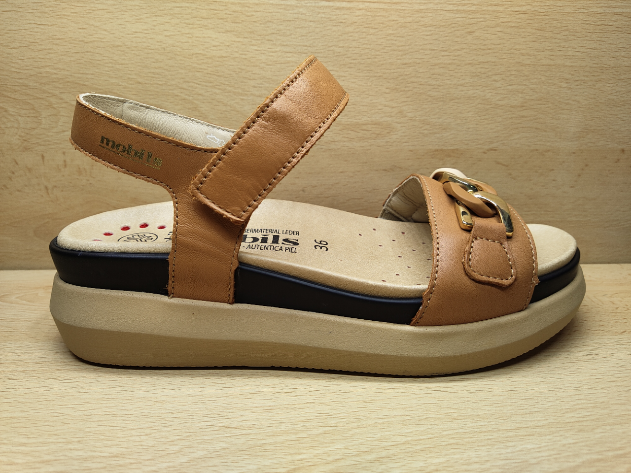 Nu-pied MEPHISTO Flavy Cognac