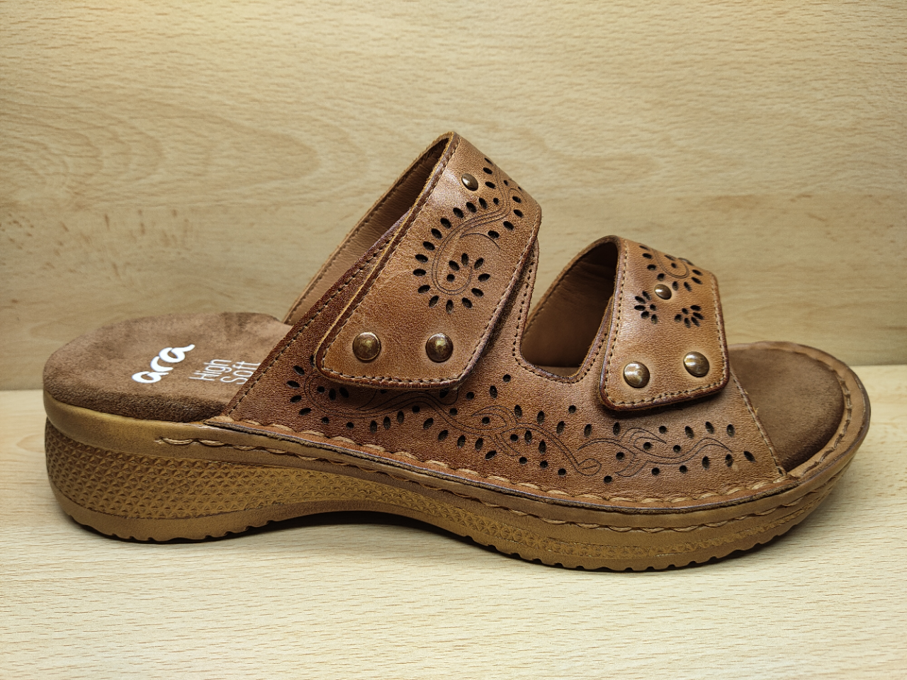 Mule ARA 12-29020-09 Cuir cognac