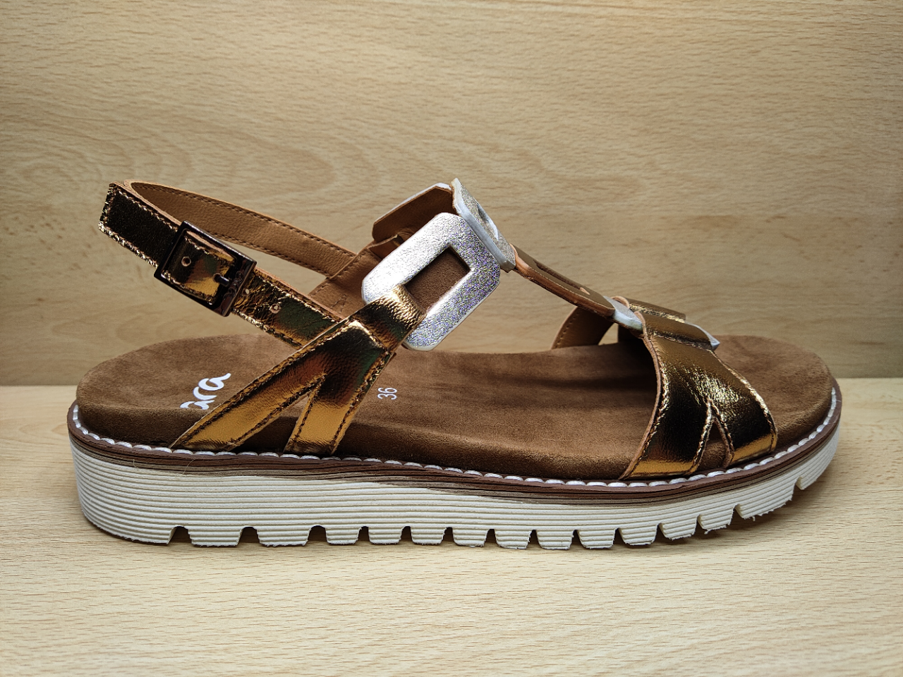 Nu-pied ARA 12-28136-08 Argent / 0r