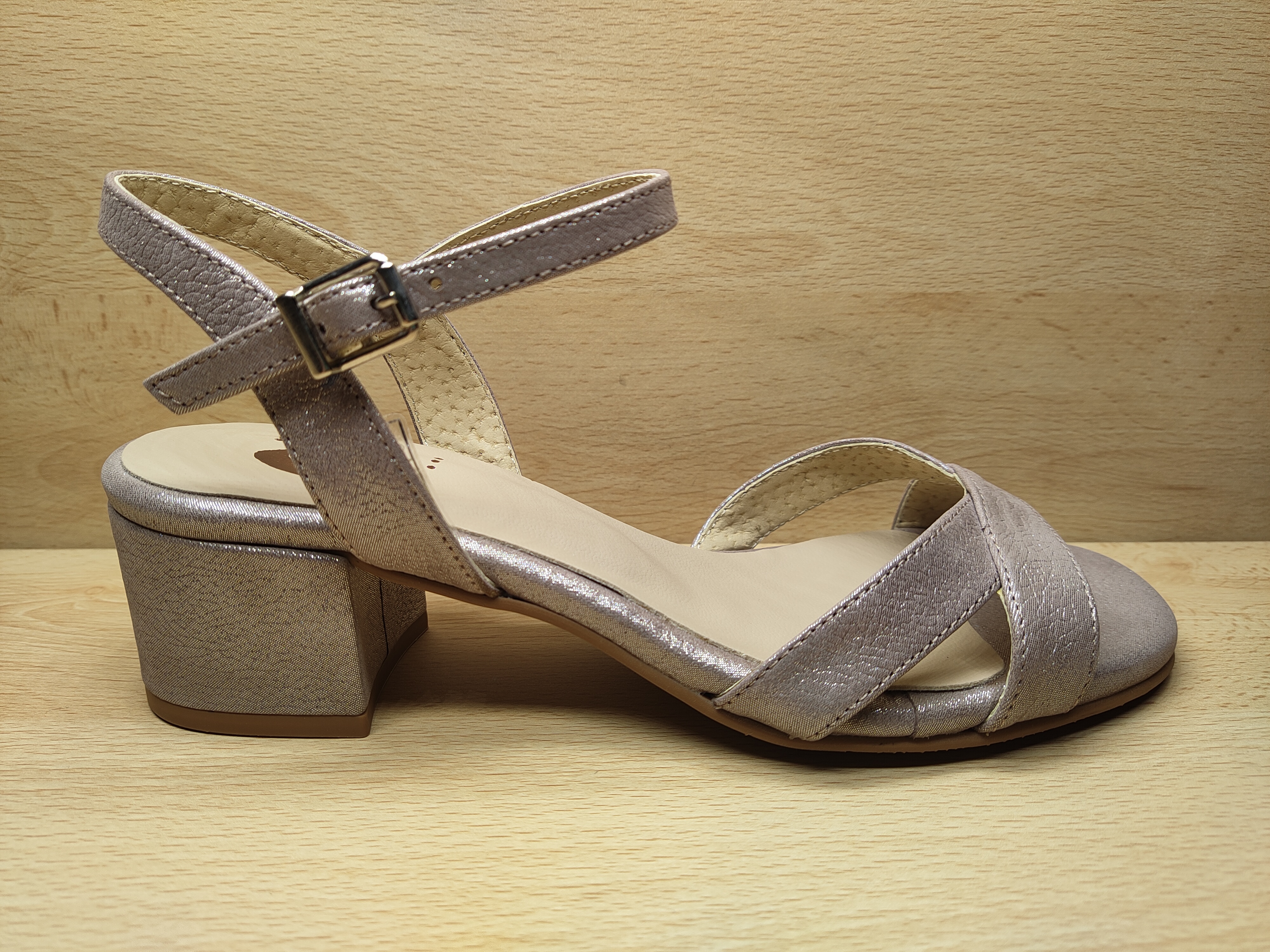 📌 FOLIE'S Chaussure à brides Taupe 15216