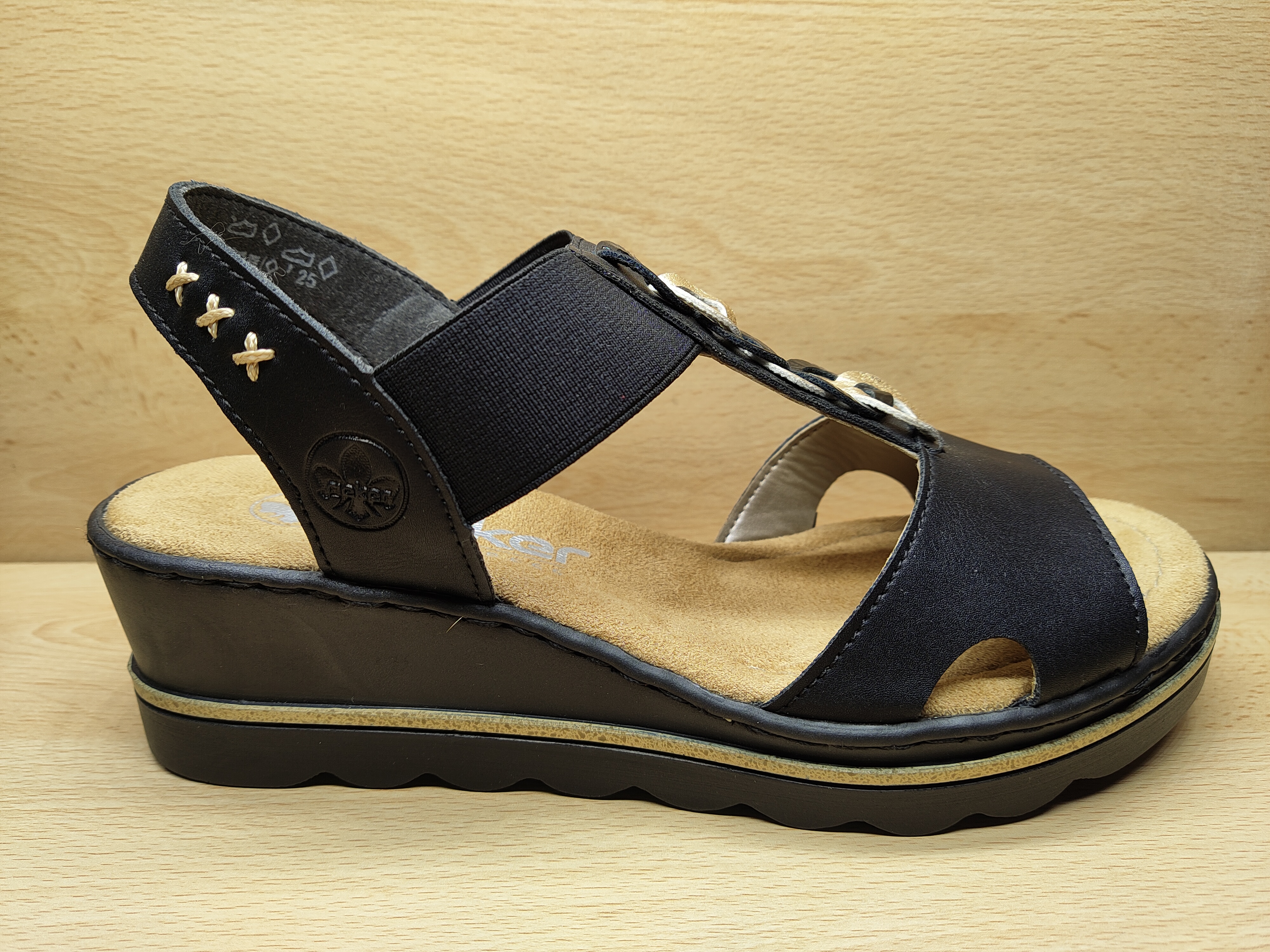 RIEKER Nu-pied 67498-00 Noir