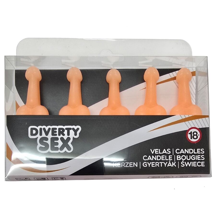 Bougies pénis décoratives EVJF – DIABLO PICANTE