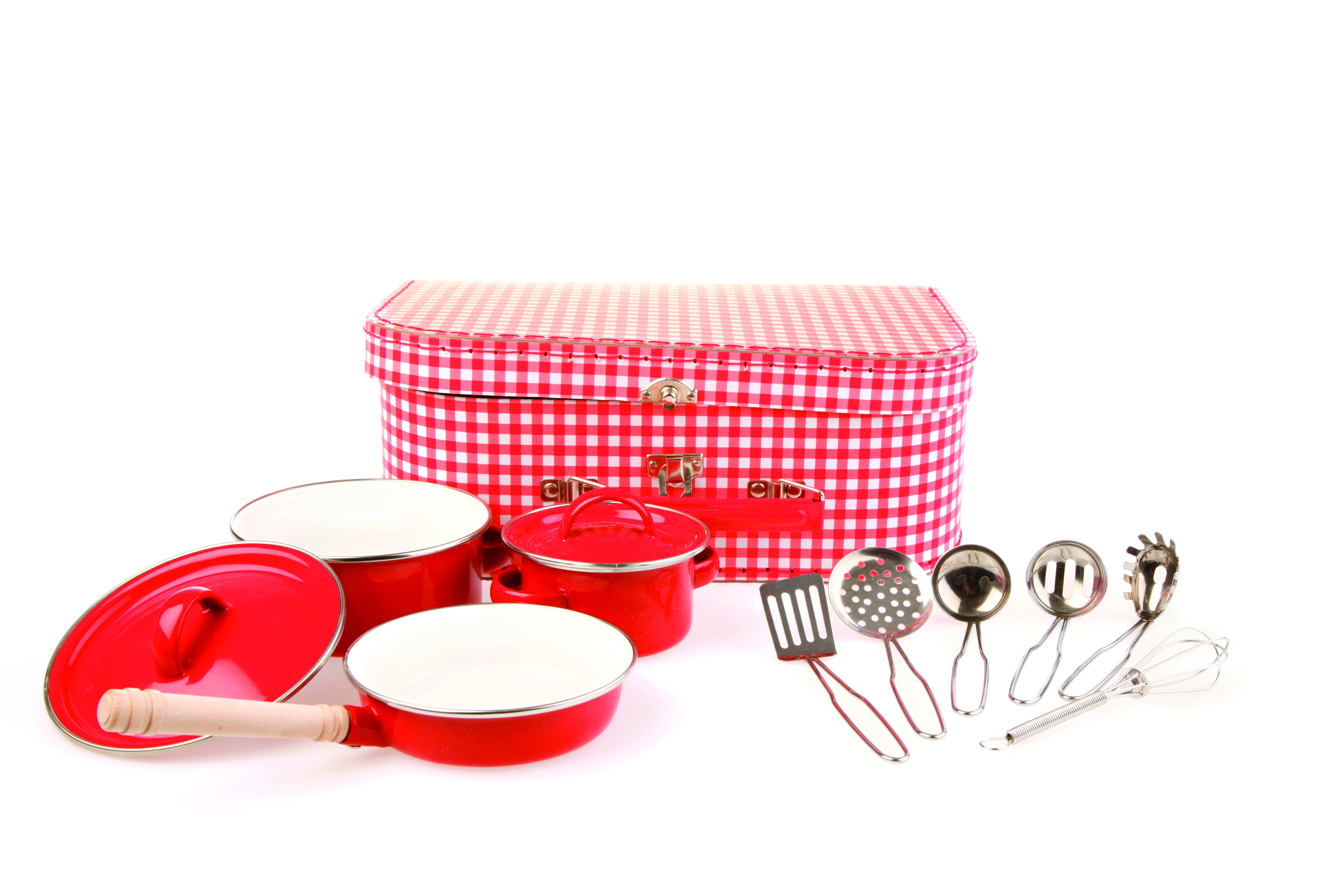 Set de casseroles rouges