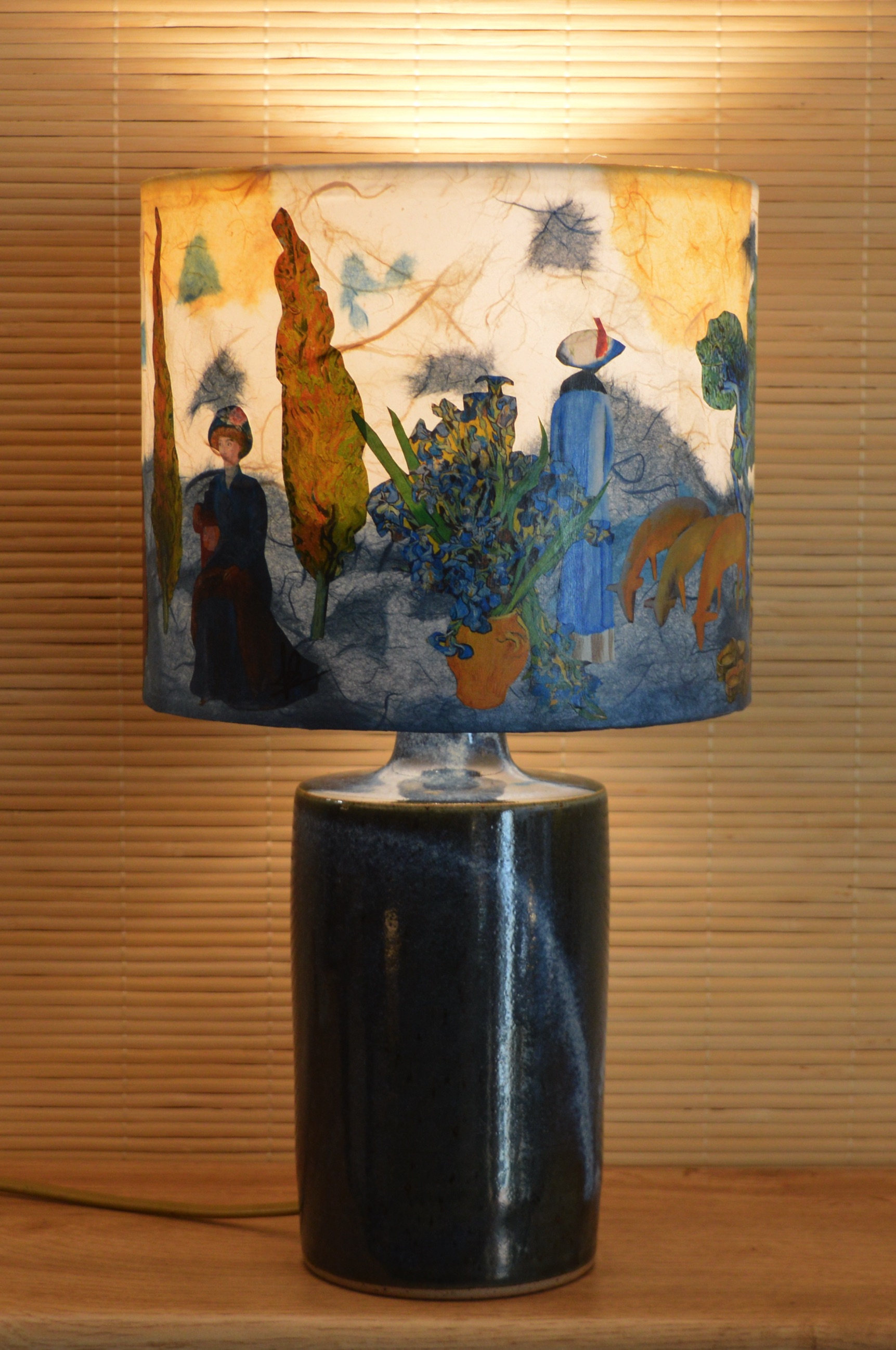 Abat-jour cylindre droit. Ensembles.