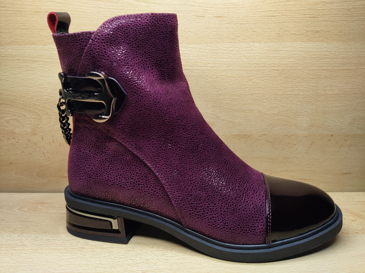 Métamorf'ose bottines bordeaux