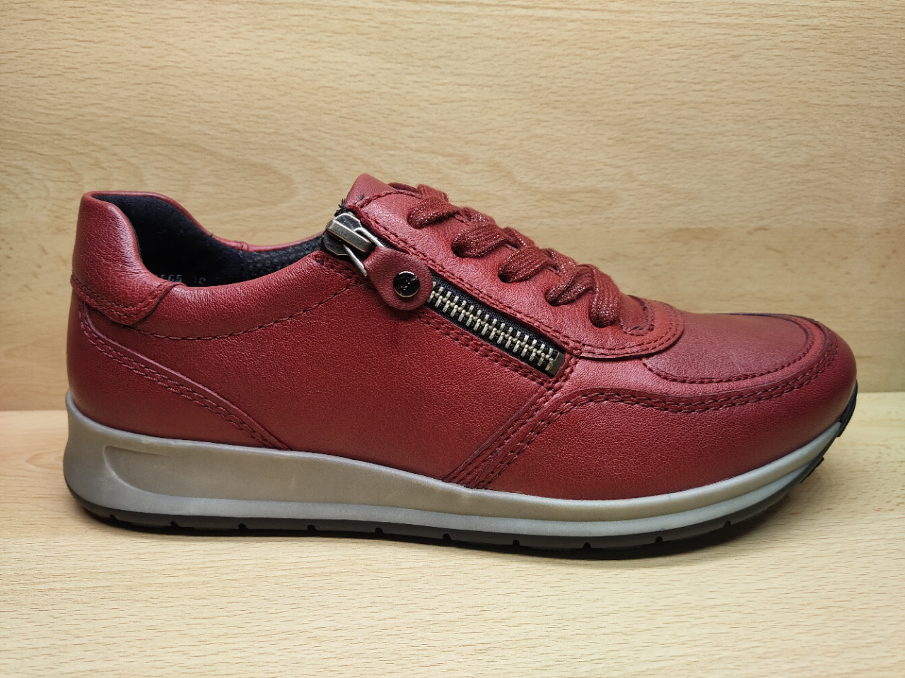 📌 Chaussure à lacets + zip ARA Osaka Rubis