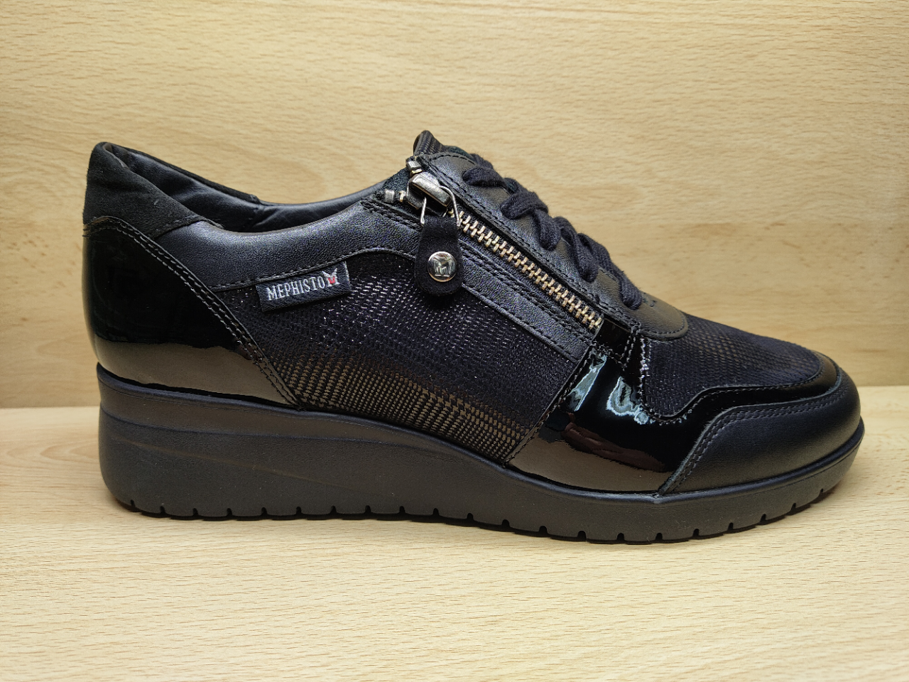 Chaussure à lacets + zip MEPHISTO Iasmina Noir