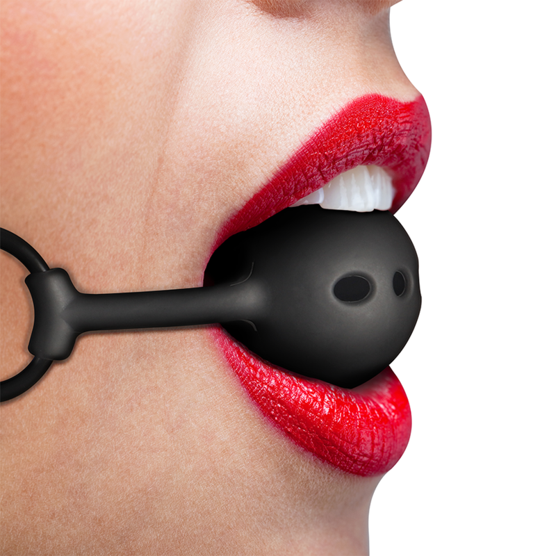 Bâillon boule en silicone respirant - Fetish Submissive