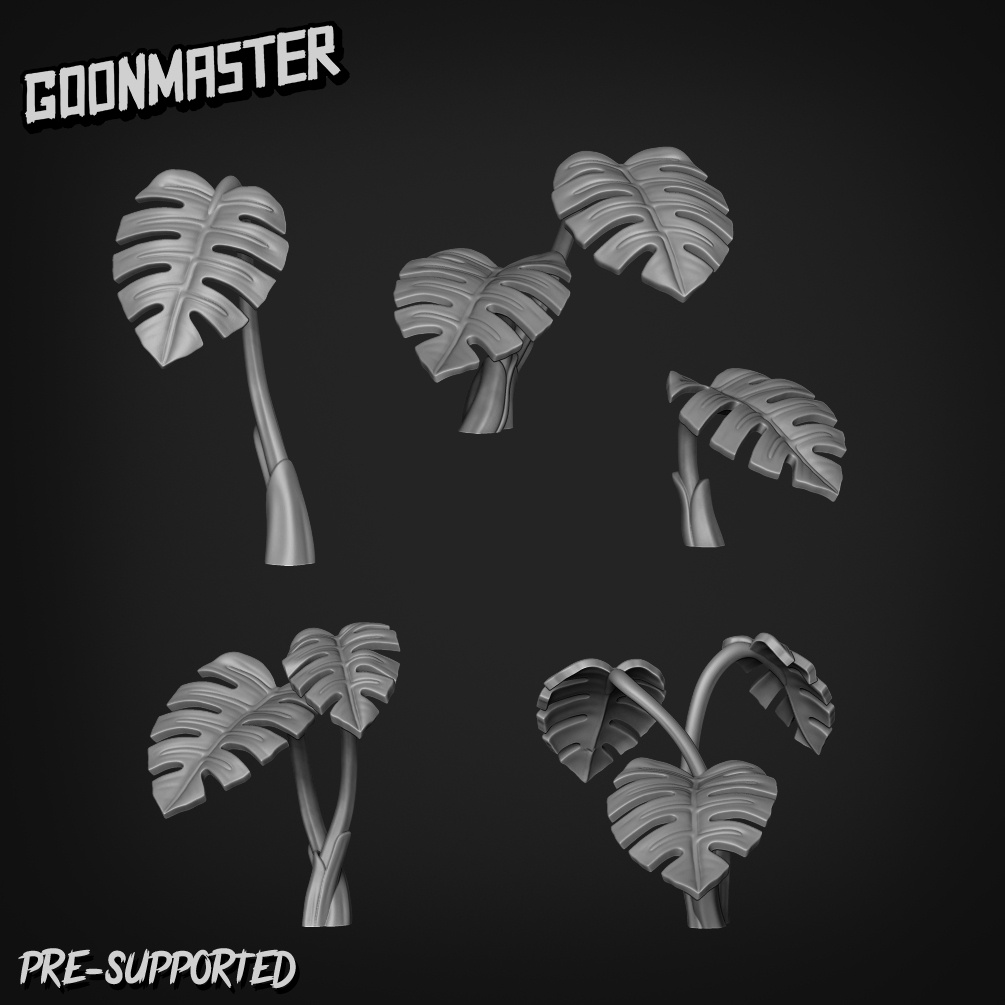 Basing Bits 121 - Monstera Deliciosa (x10) - GoonMaster