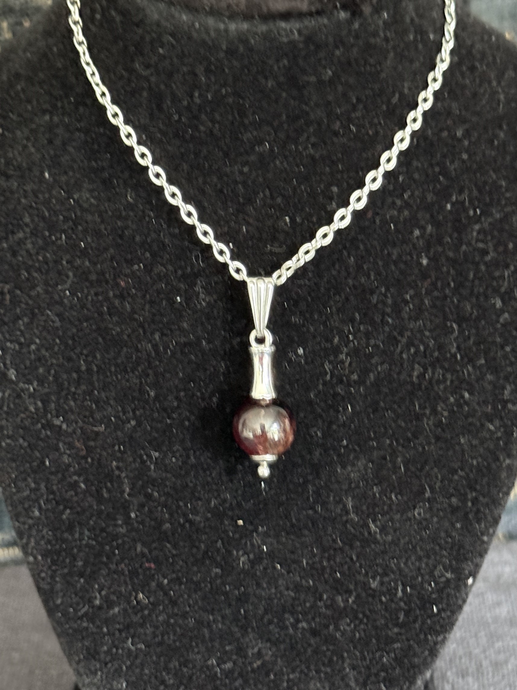 Pendentif "Vibration Minérale" en Grenat
