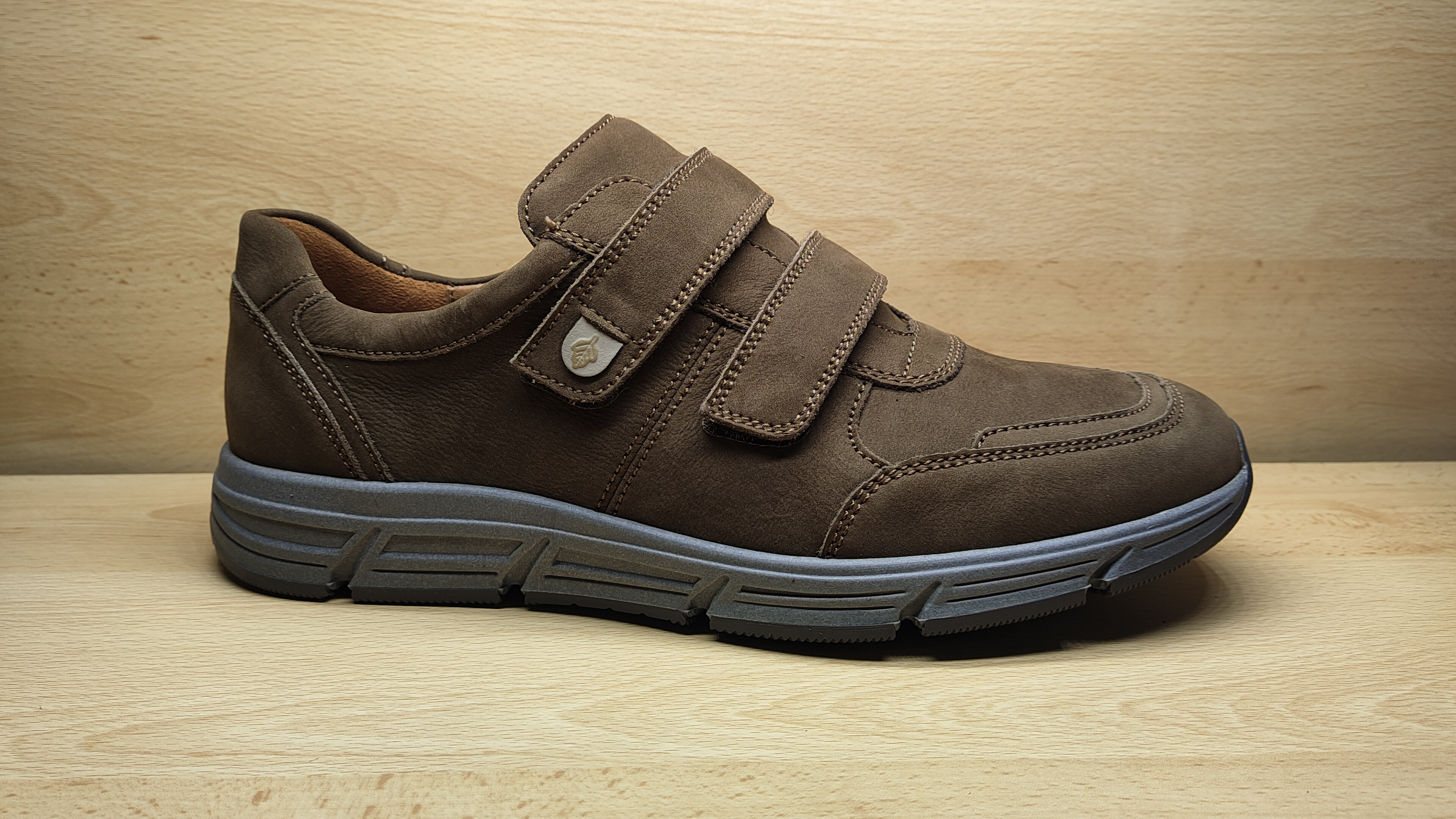 Waldlaufer Chaussures à velcros marron