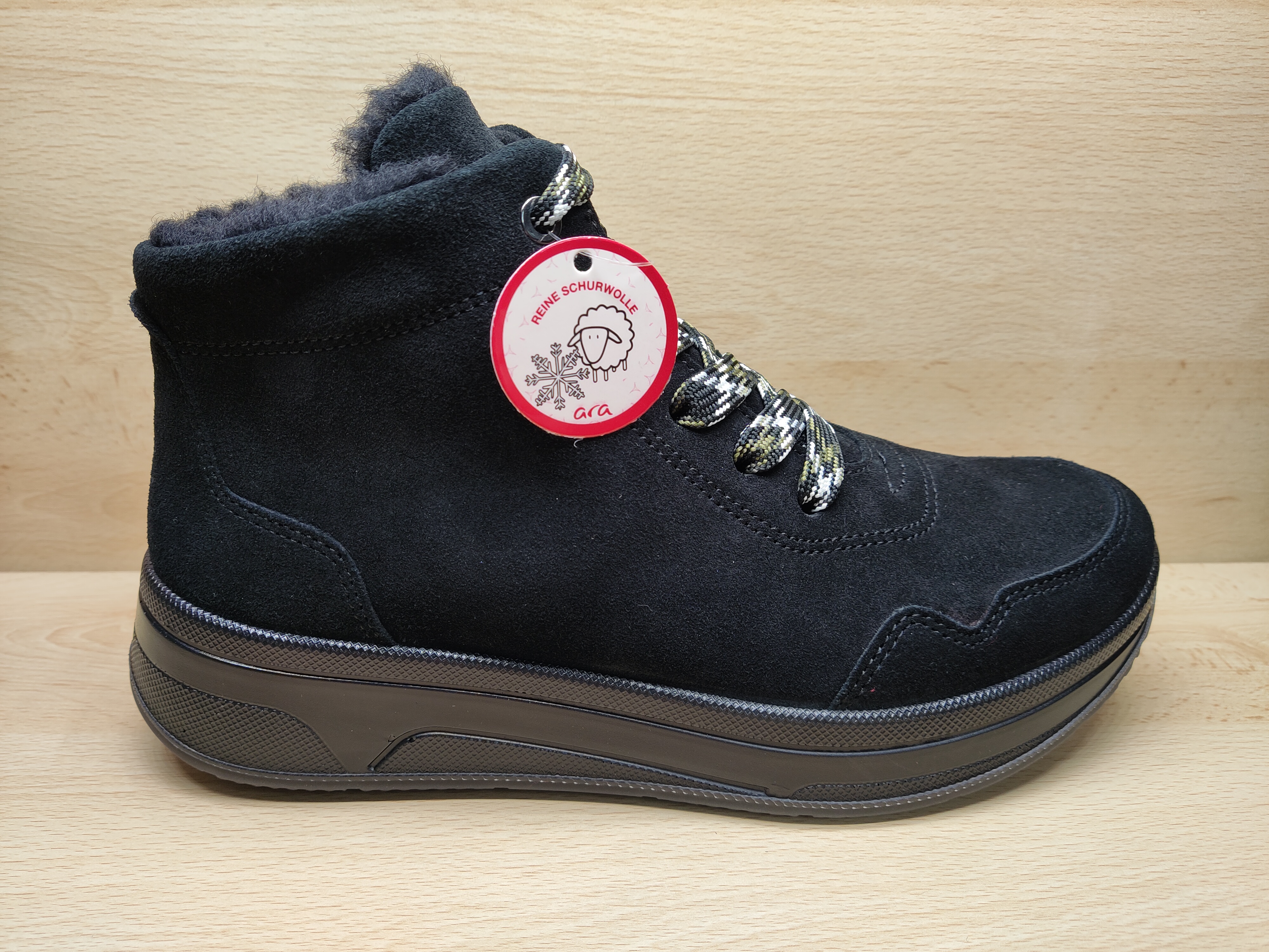 📌 ARA Bottillon à lacets + zip Sapporo noir