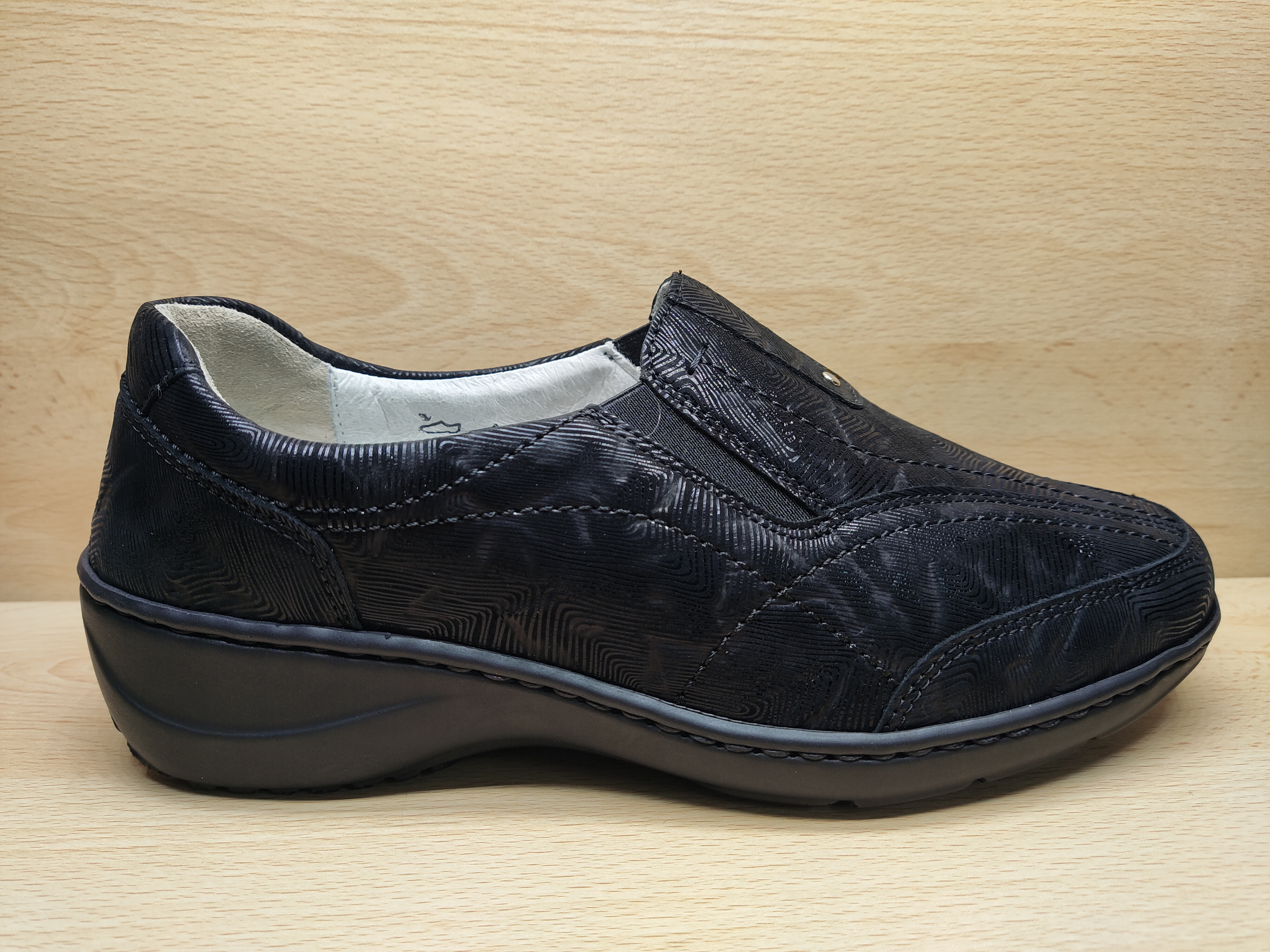 📌 WALDLAUFER Mocassin Grande Largeur Kya noir