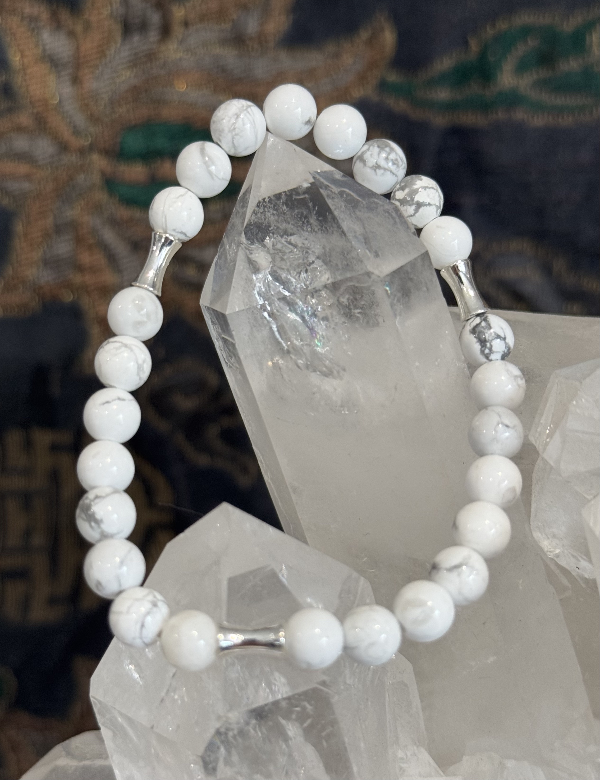 Bracelet "Vibration Minérale" en Howlite