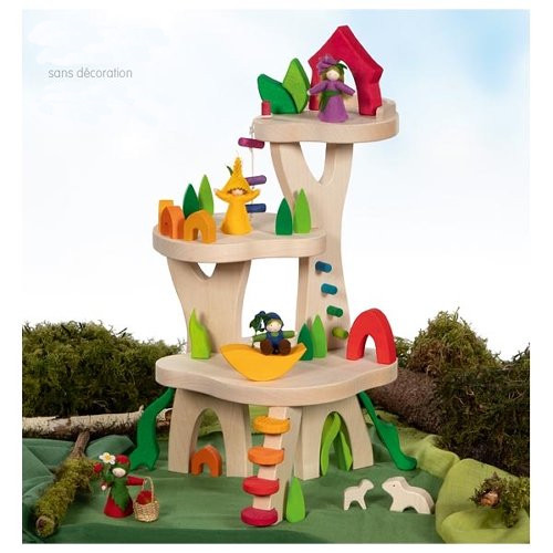 CABANE ARBRE XXL EN BOIS POUR FIGURINES