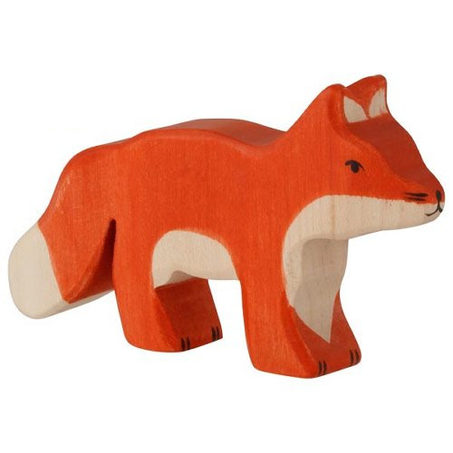 FIGURINE EN BOIS RENARD 11 CM