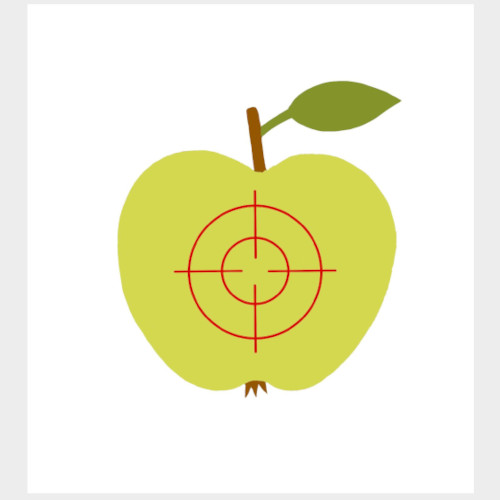 CIBLE POUR TIR À L'ARC À POSER FRUIT