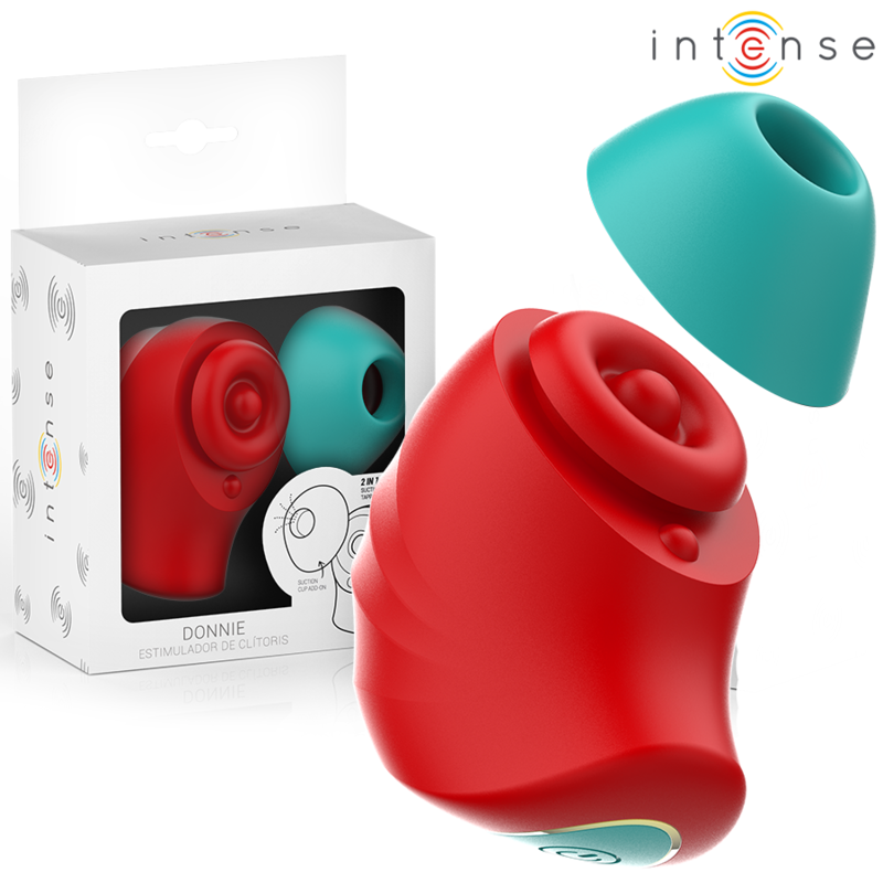 Donnie Stimulateur clitoridien rouge/vert - Intense
