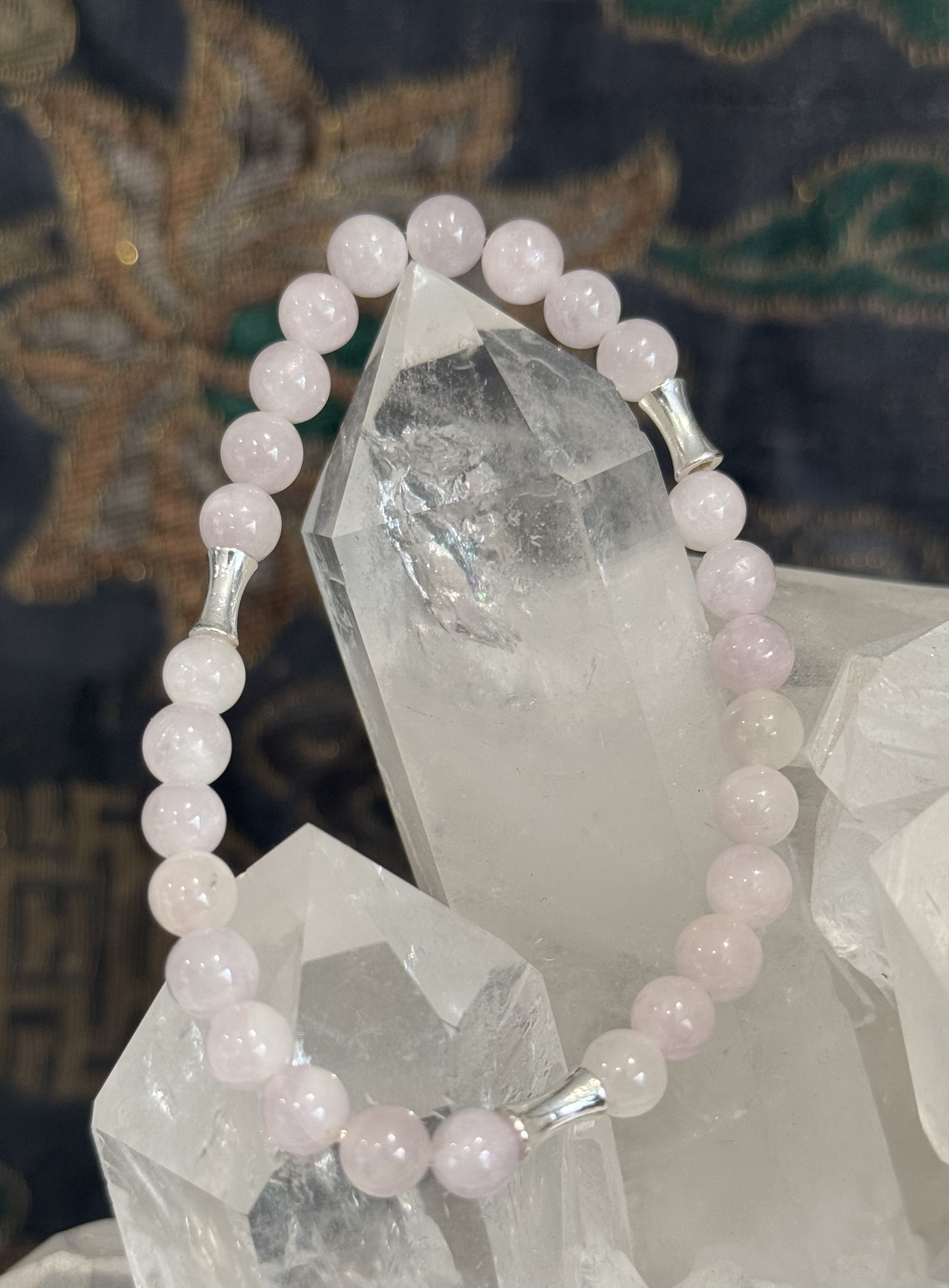 Bracelet "Vibration Minérale" en Kunzite