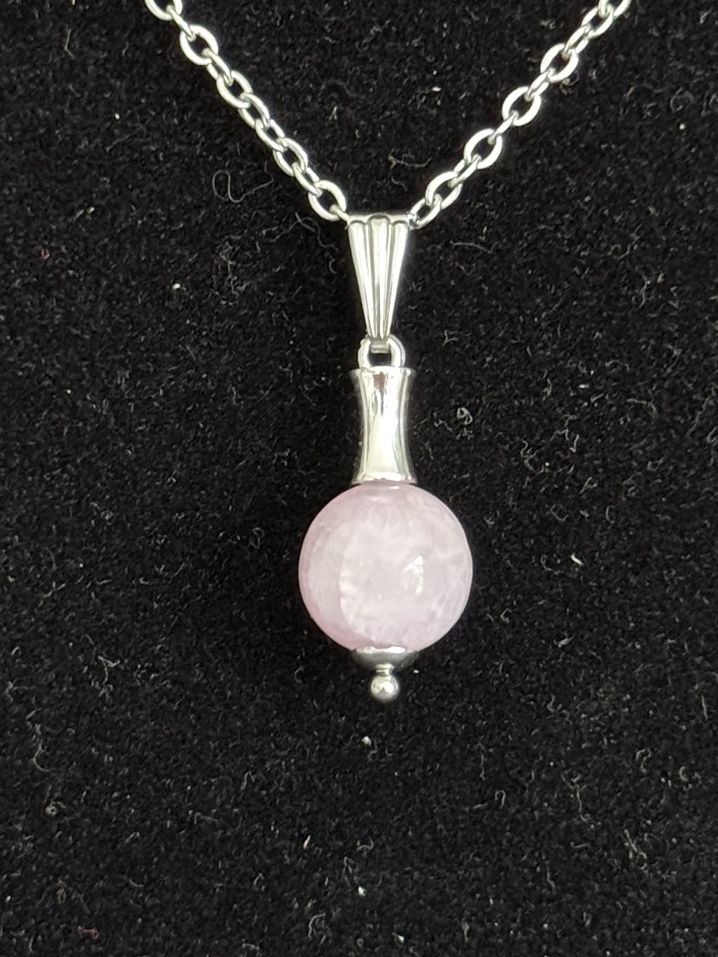 Pendentif "Vibration Minérale" en Kunzite