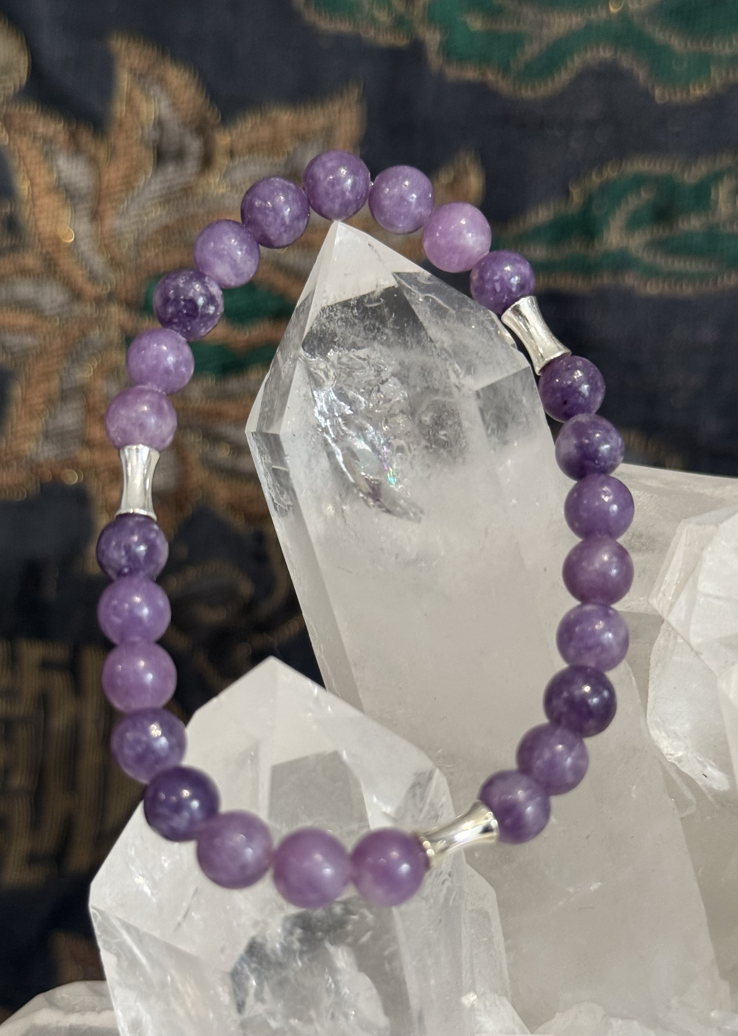 Bracelet "Vibration Minérale" en Lépidolite