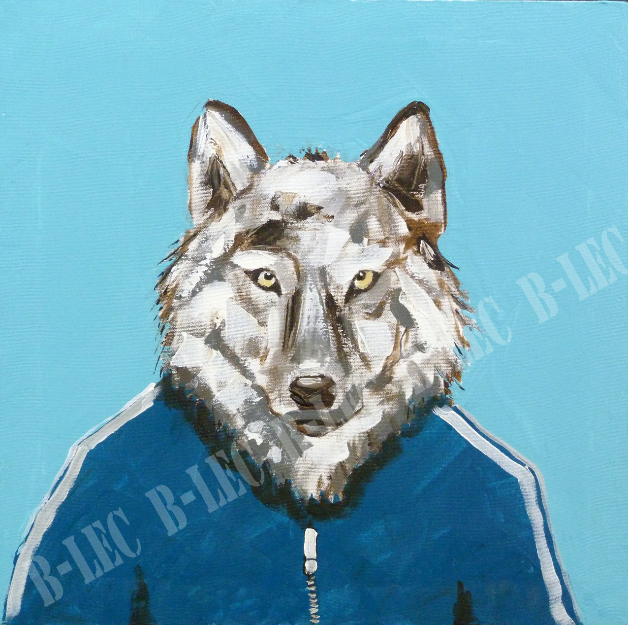 ..Jean Loup le loup, veste Adidas