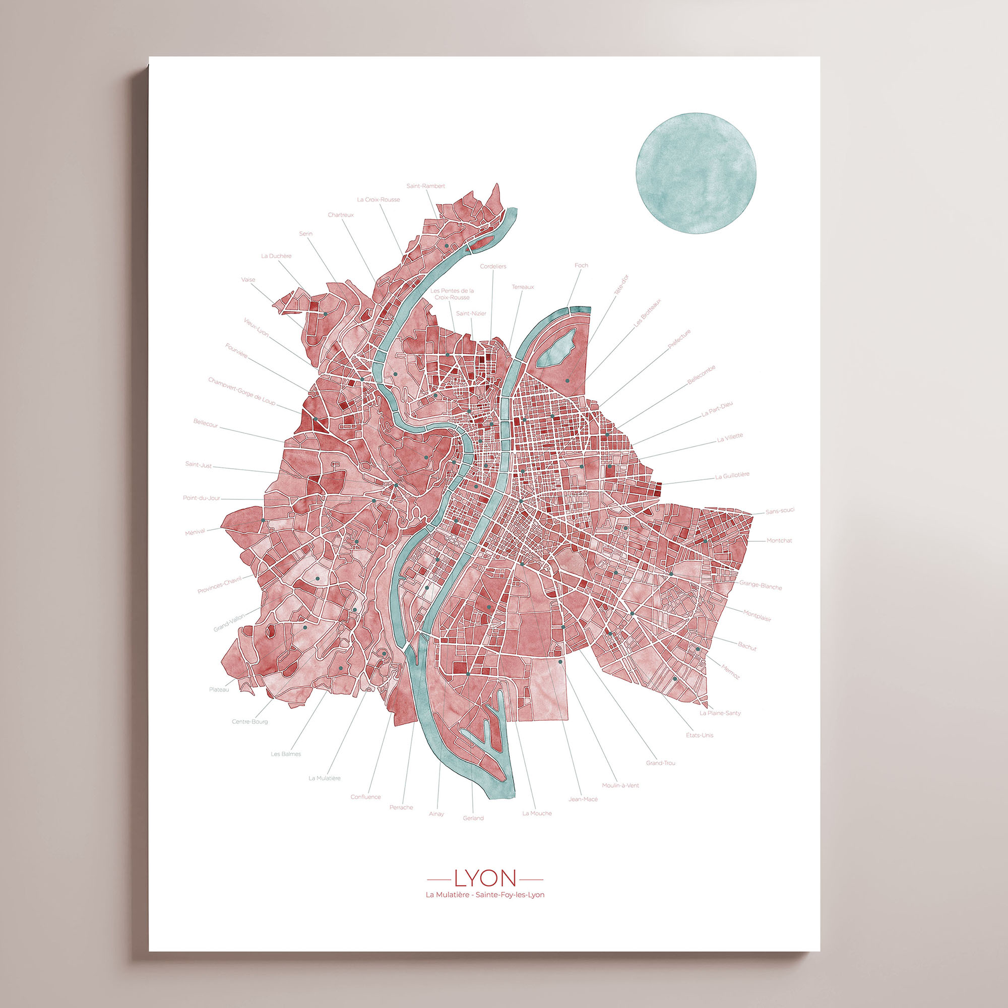 Affiche Lyon — Édition limitée