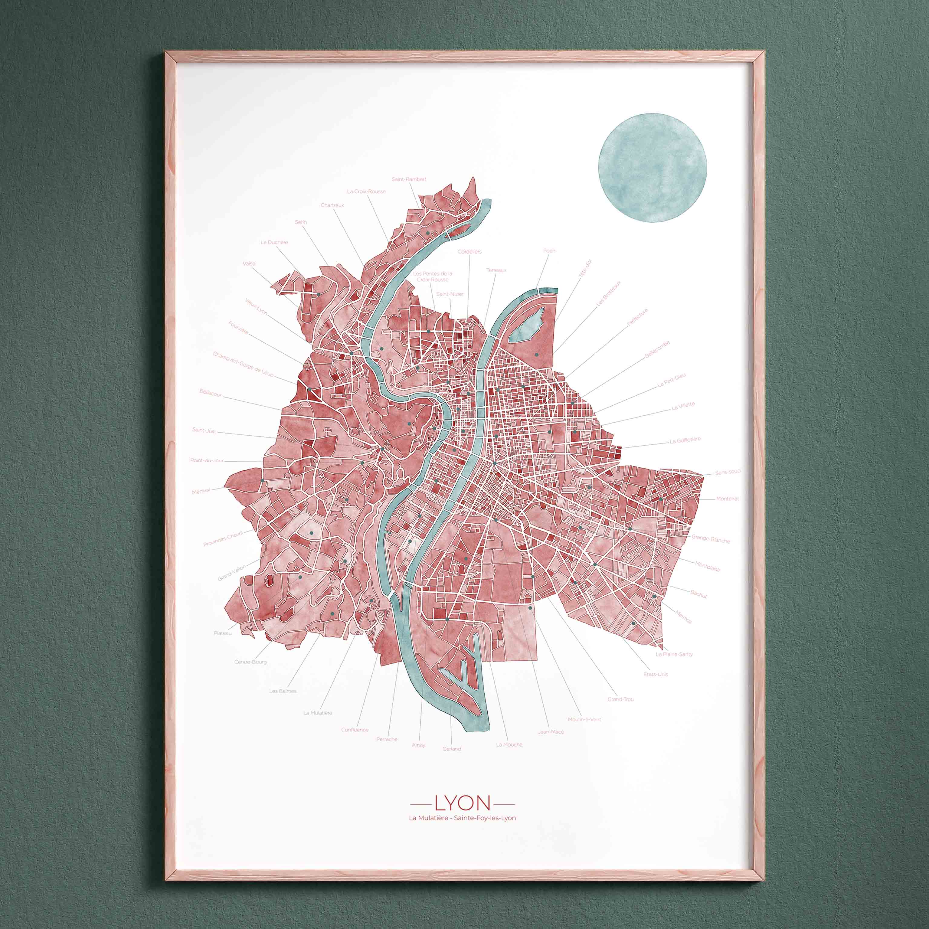 Affiche Lyon - Édition limitée