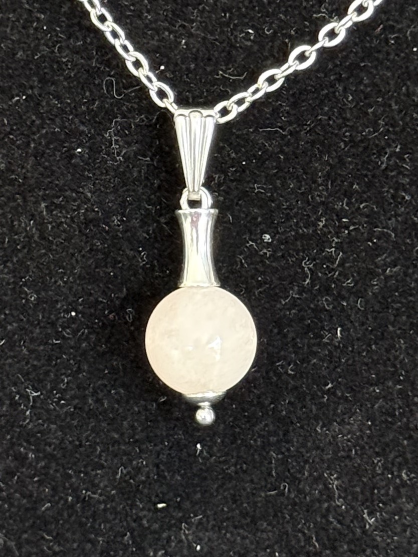 Pendentif "Vibration Minérale" en Morganite