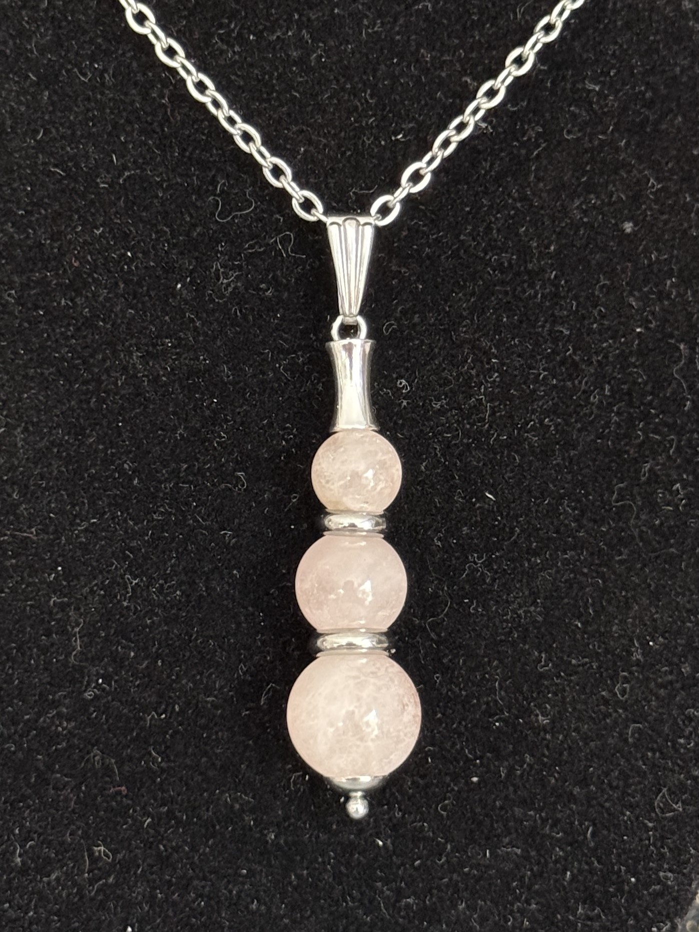 Pendentif "Echo de Gaïa" en Morganite
