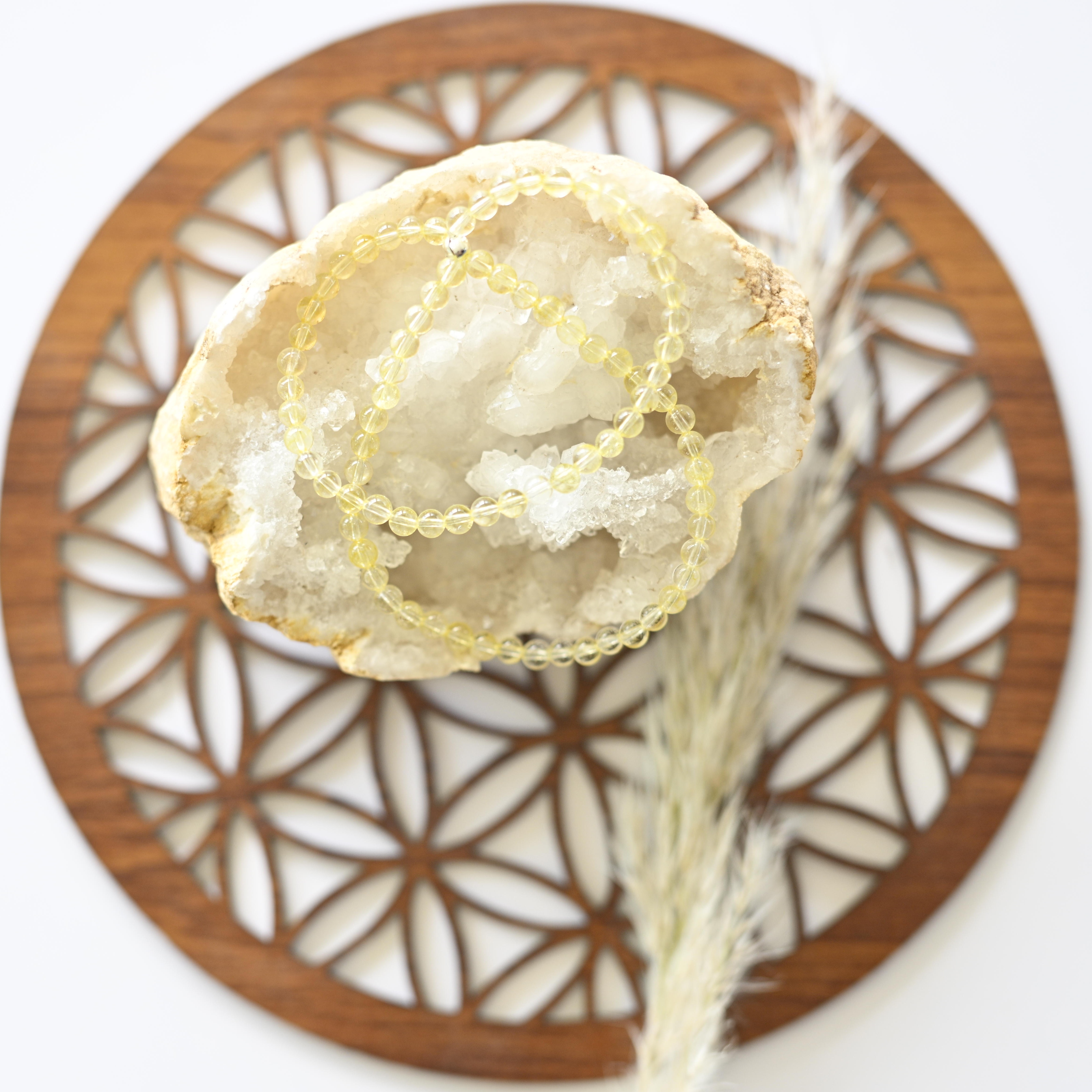 Citrine 4MM (double bracelet)