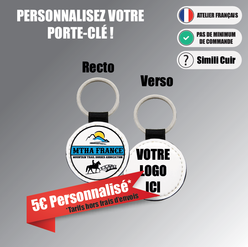 Porte-clé MTHA personnalisable