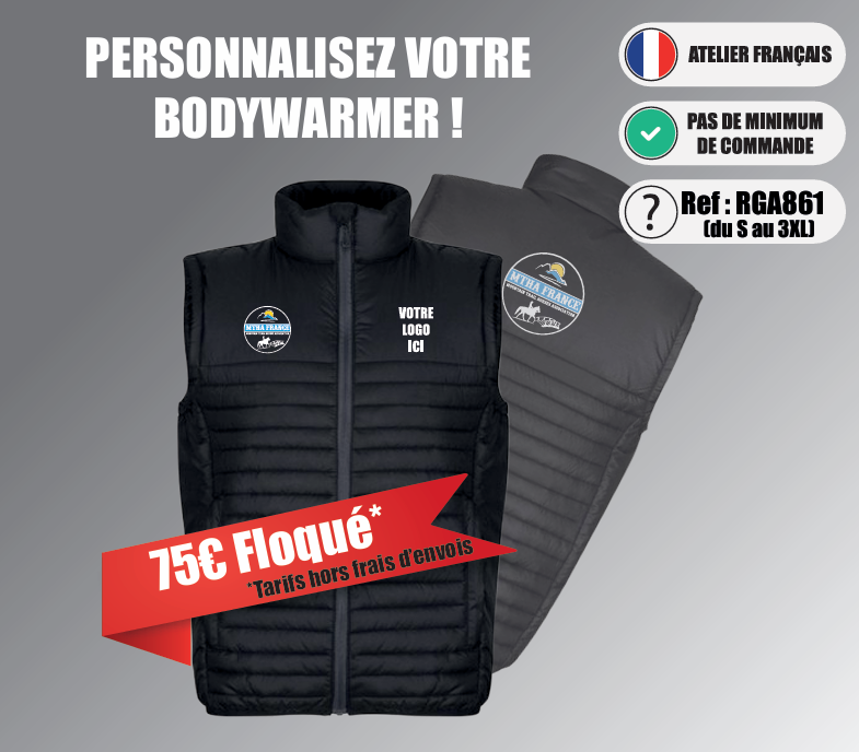 Bodywarmer MTHA personnalisable
