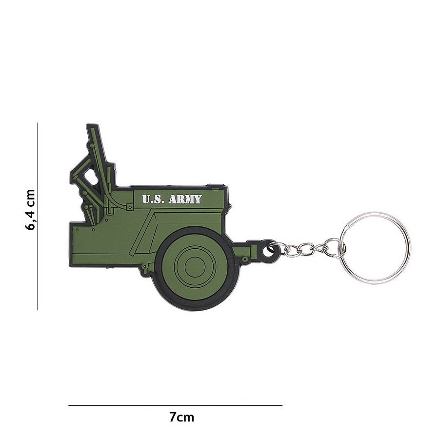 Porte-clés 3D PVC Jeep U.S. Army #105