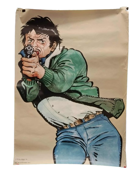 Cible d’entraînement au tir de la police judiciaire 1989